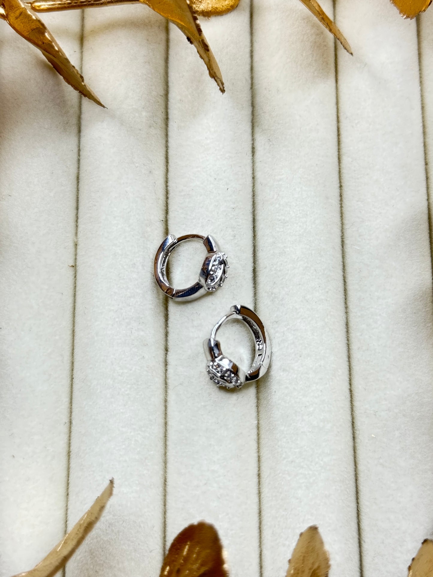 White Gold Earrings 1698