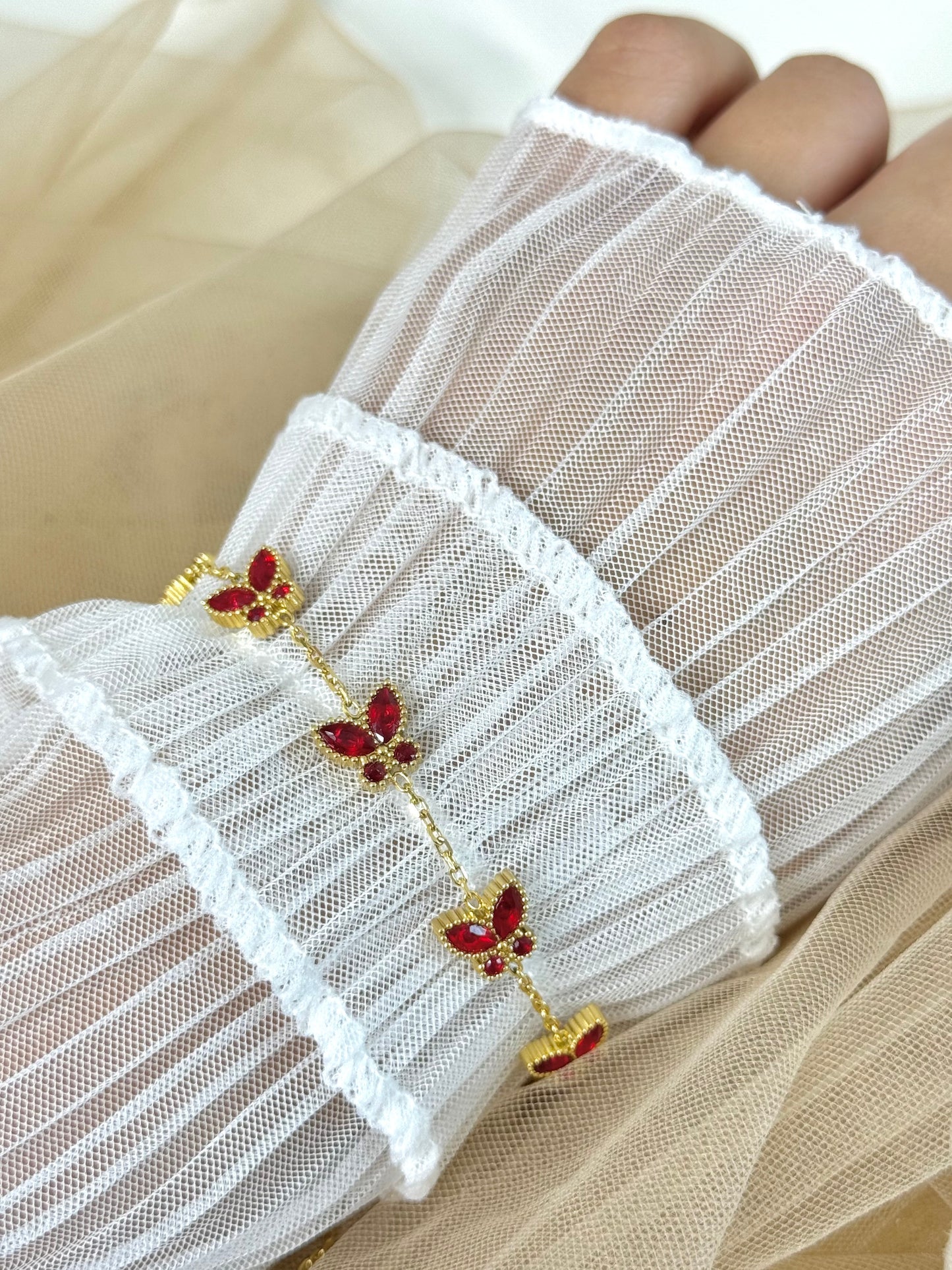 butterfly design bracelet, small butterfly bracelet, coloured butterfly, butterfly jewellery