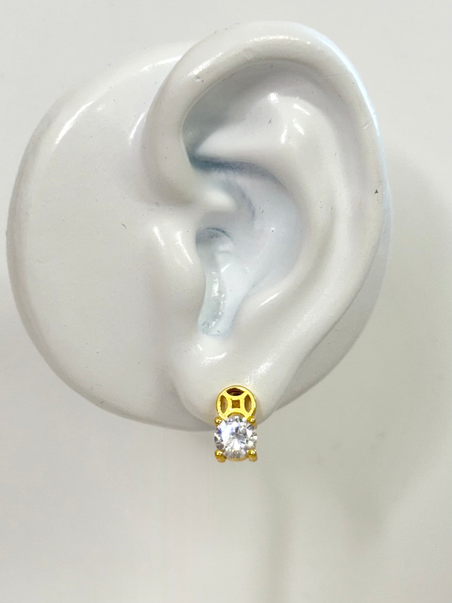 Yellow Gold Earrings 4565
