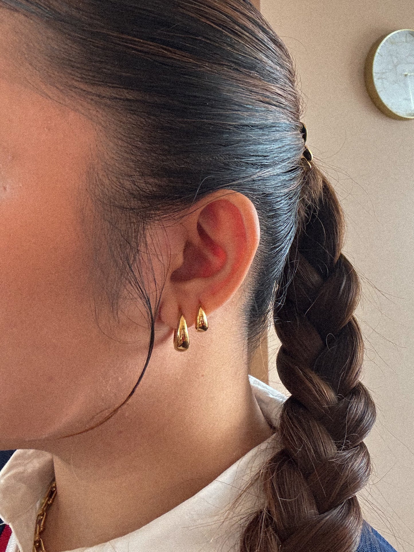 Aya 17mm in Gold | Earrings 4677