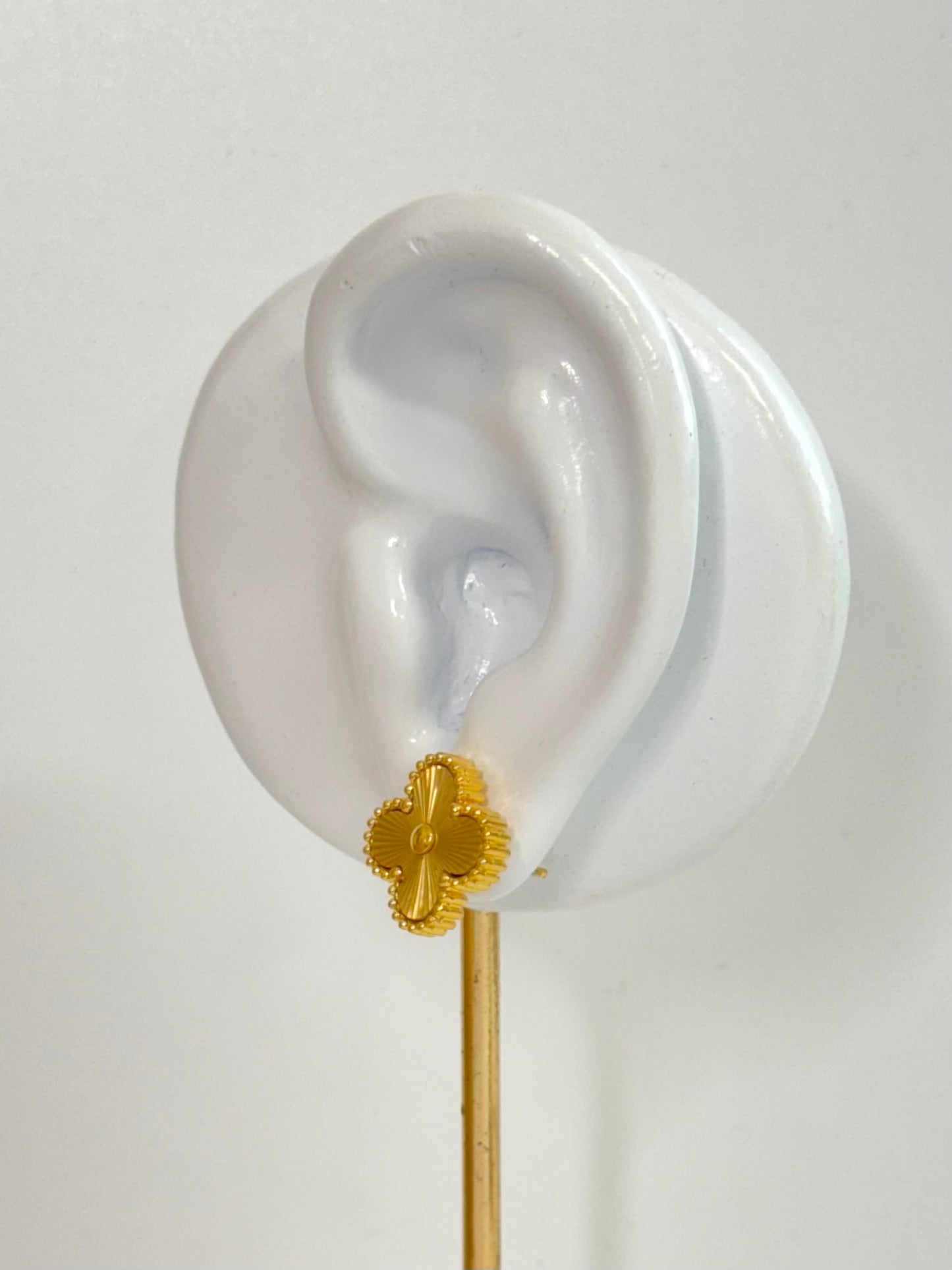 stud clover, clover earrings, premium clover earring