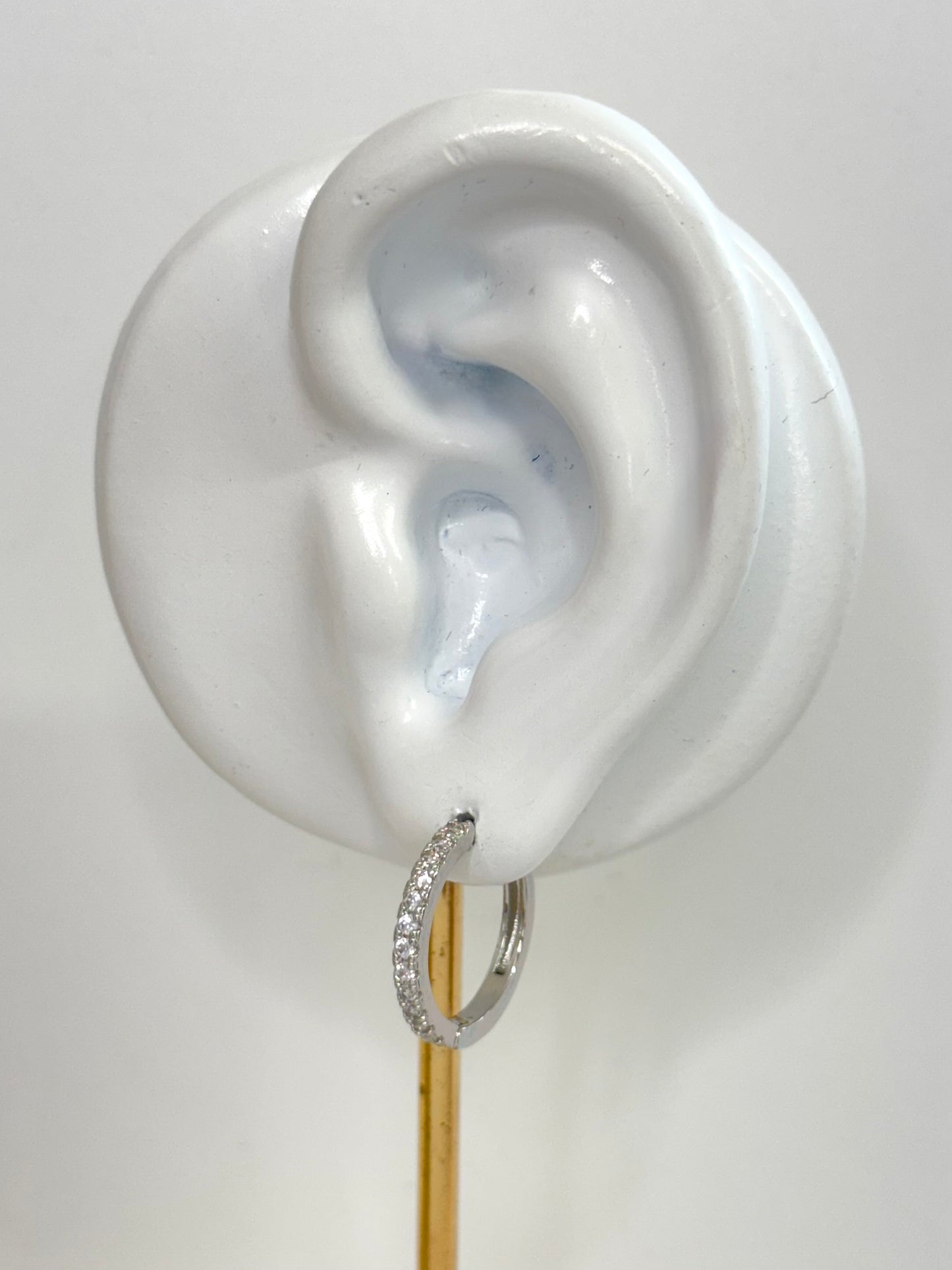 White Gold Earrings 3625