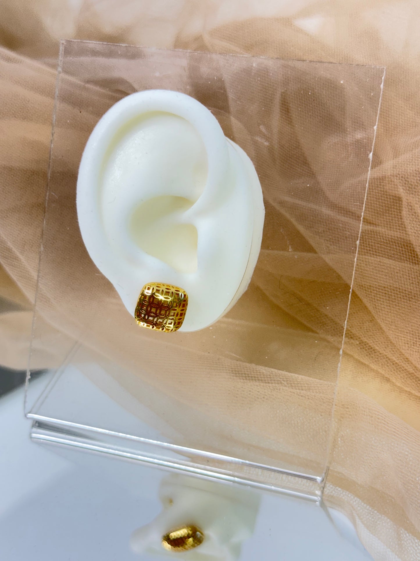 Yellow Gold Earrings 3836