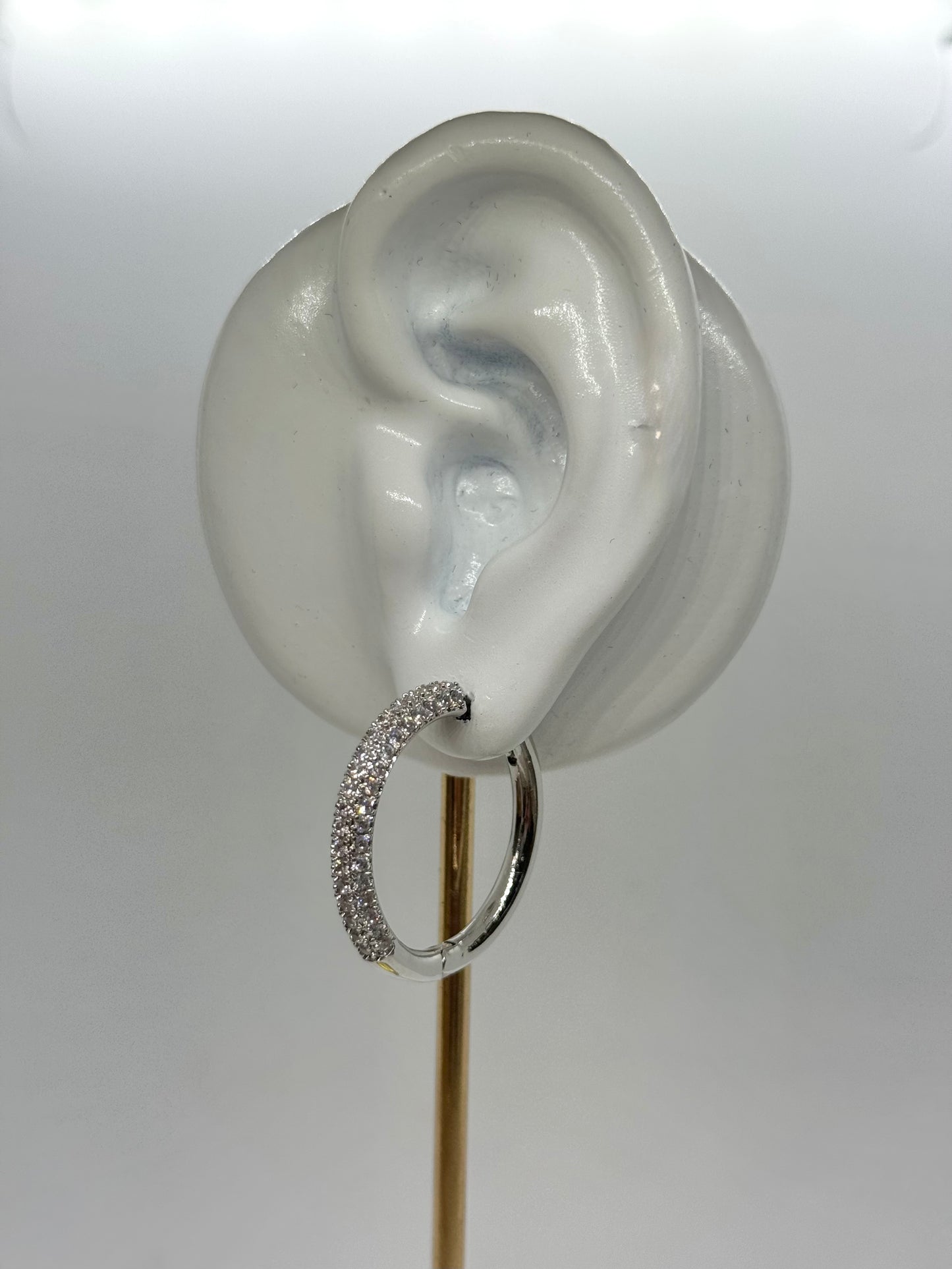 White Gold Earrings 4742