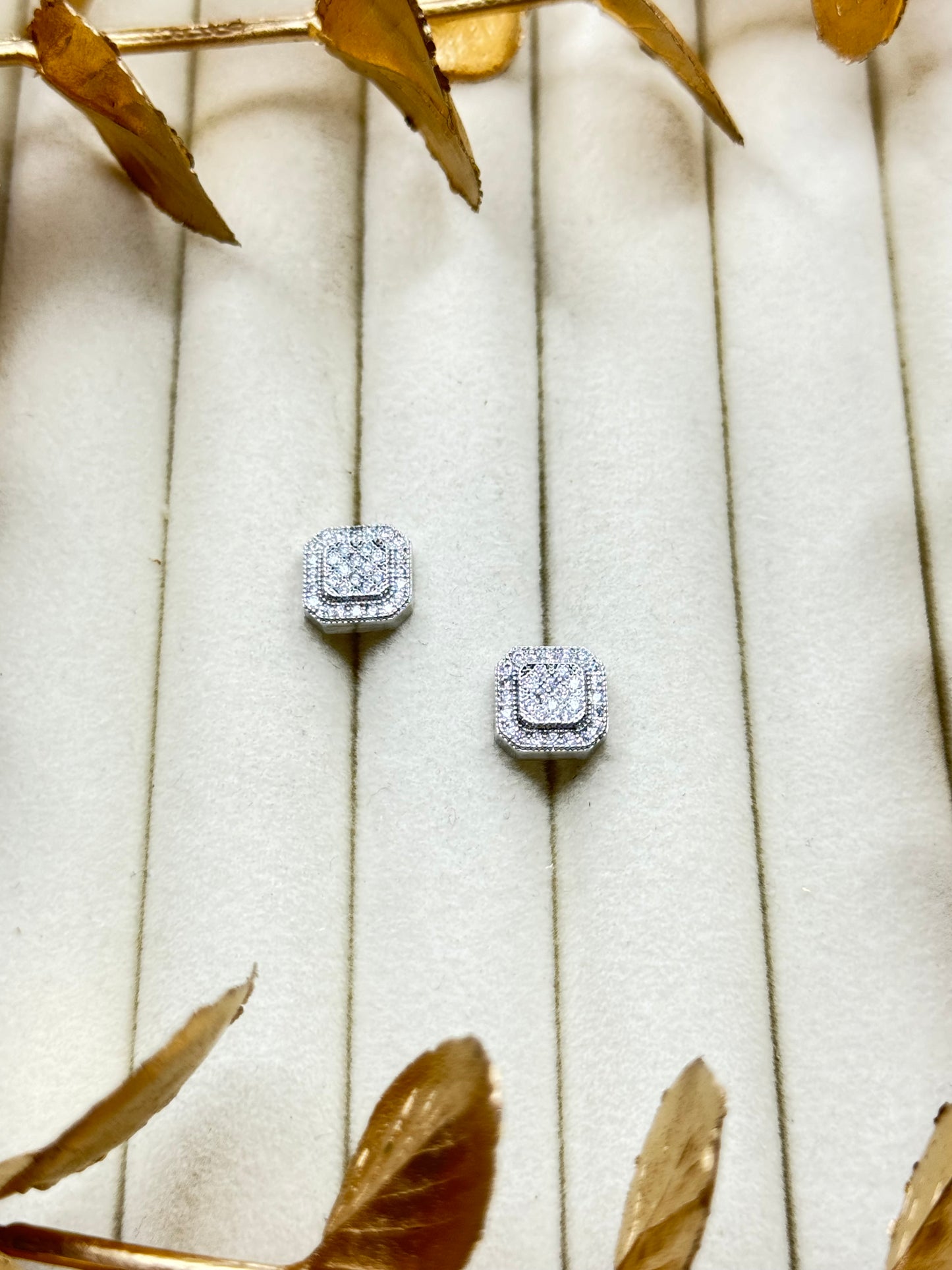 White Gold Earrings 1701