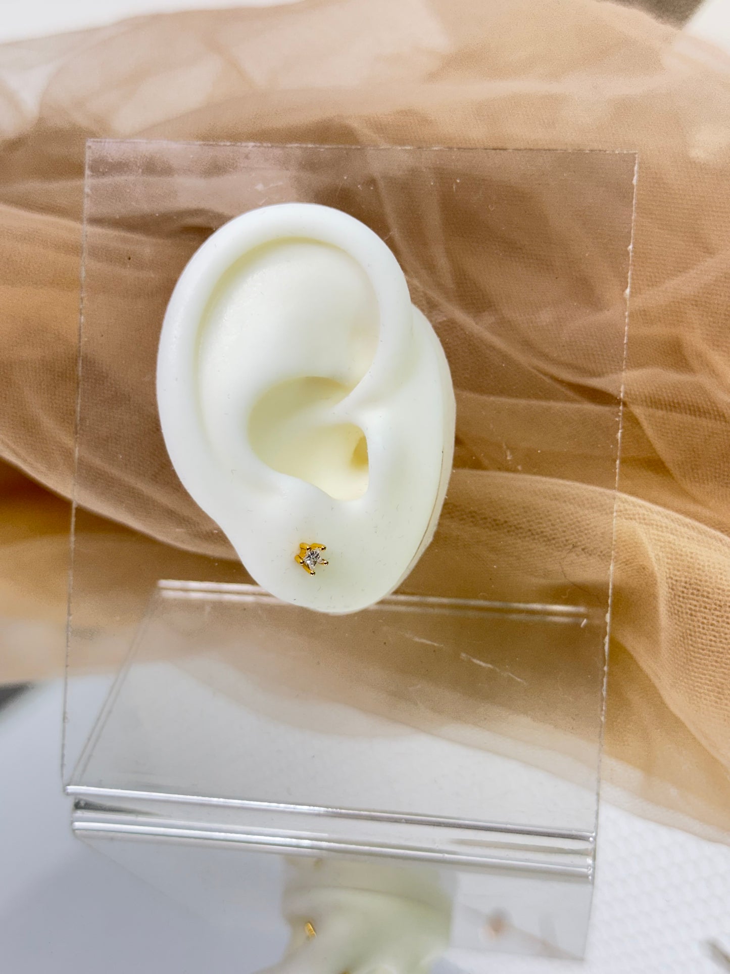 Yellow Gold Earrings 3848