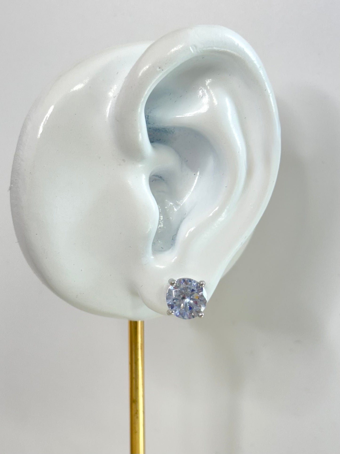 White Gold Earrings 3597