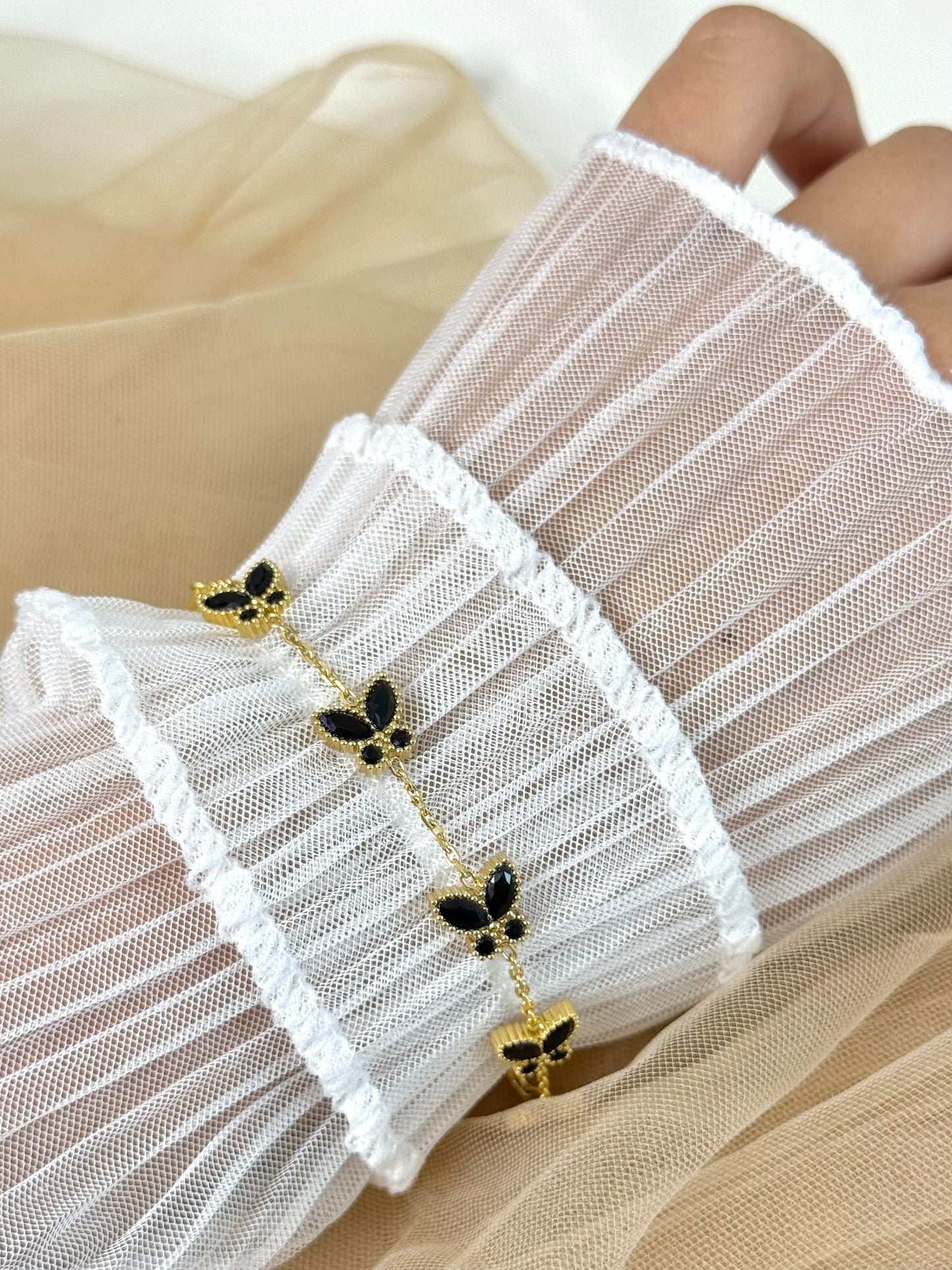 butterfly design bracelet, small butterfly bracelet, coloured butterfly, butterfly jewellery