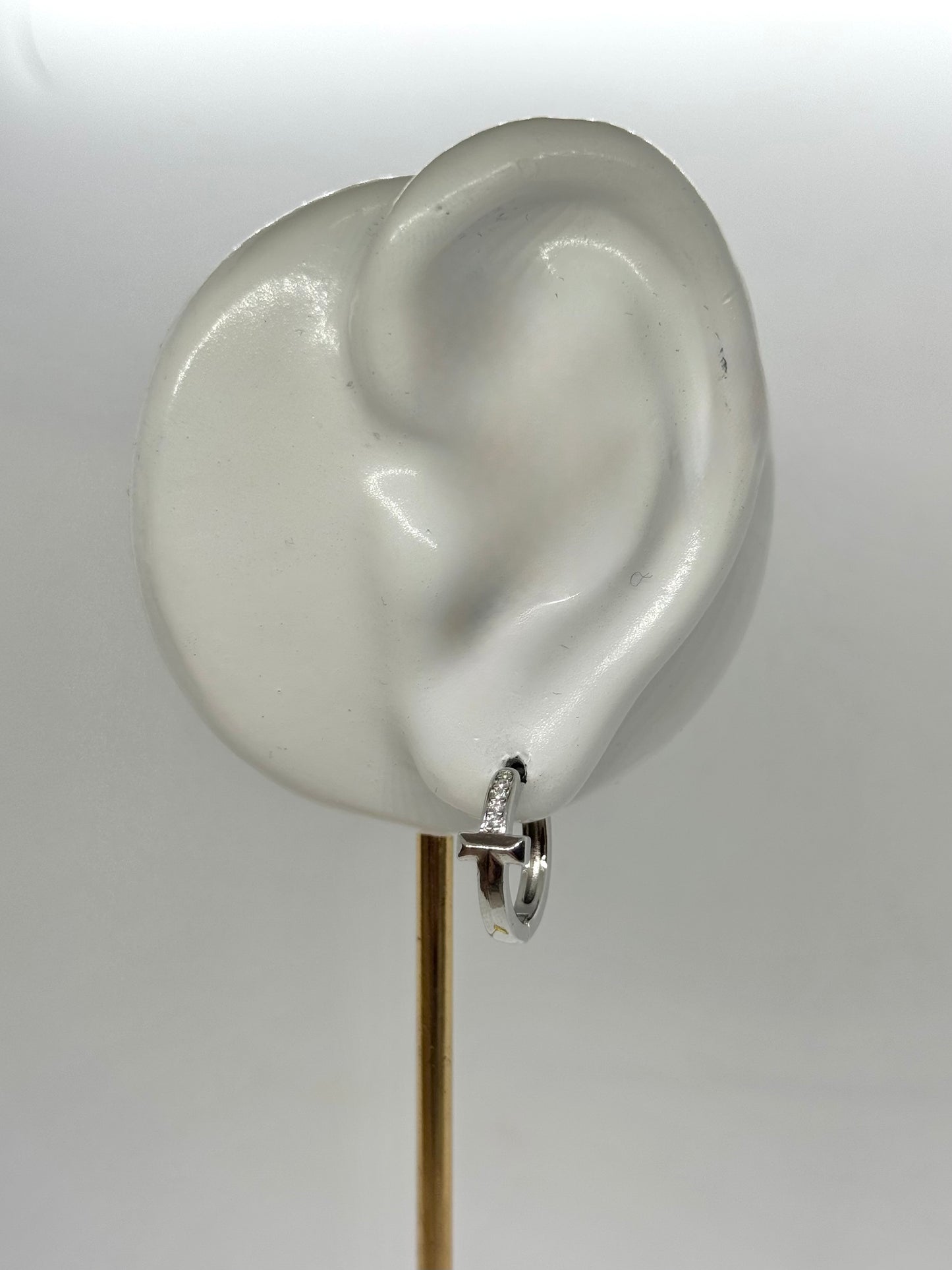 White Gold Earrings 4747