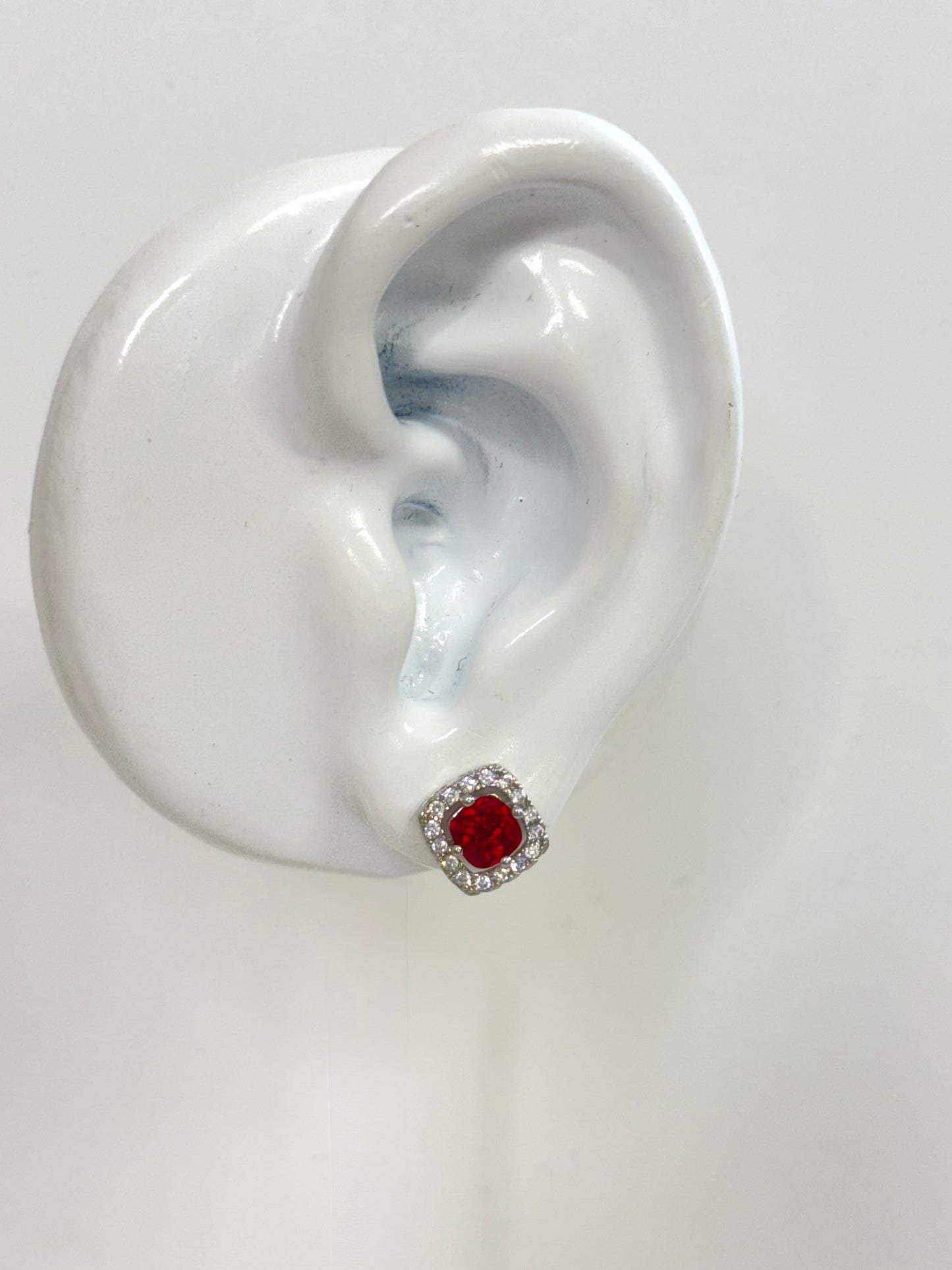 White Gold Earrings 3609