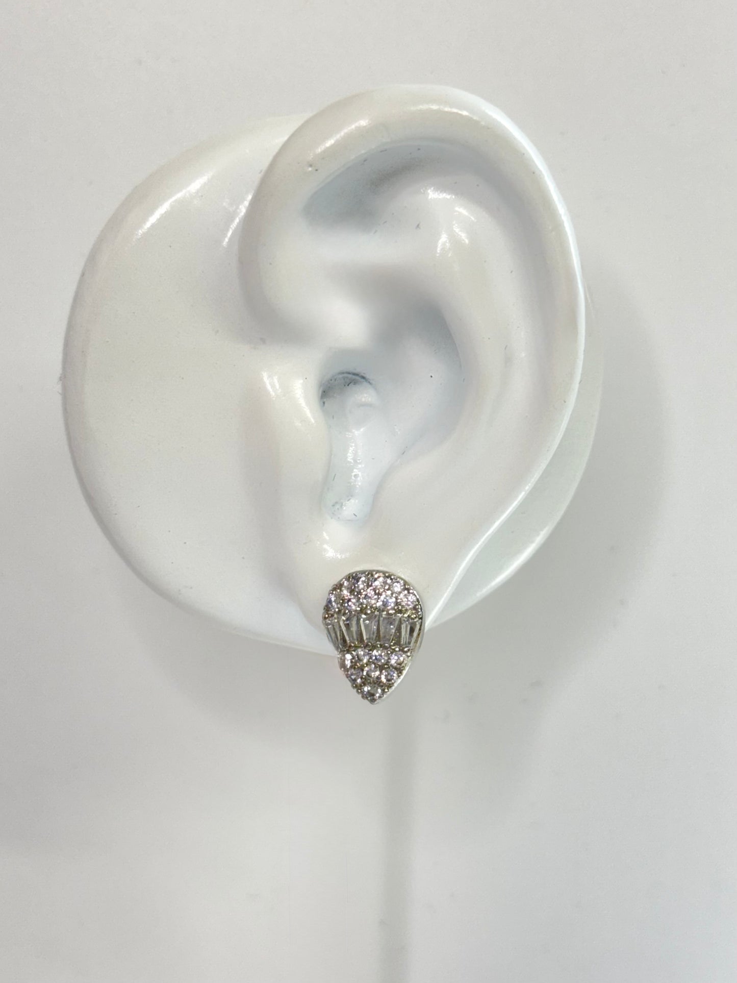 White Gold Earrings 3617