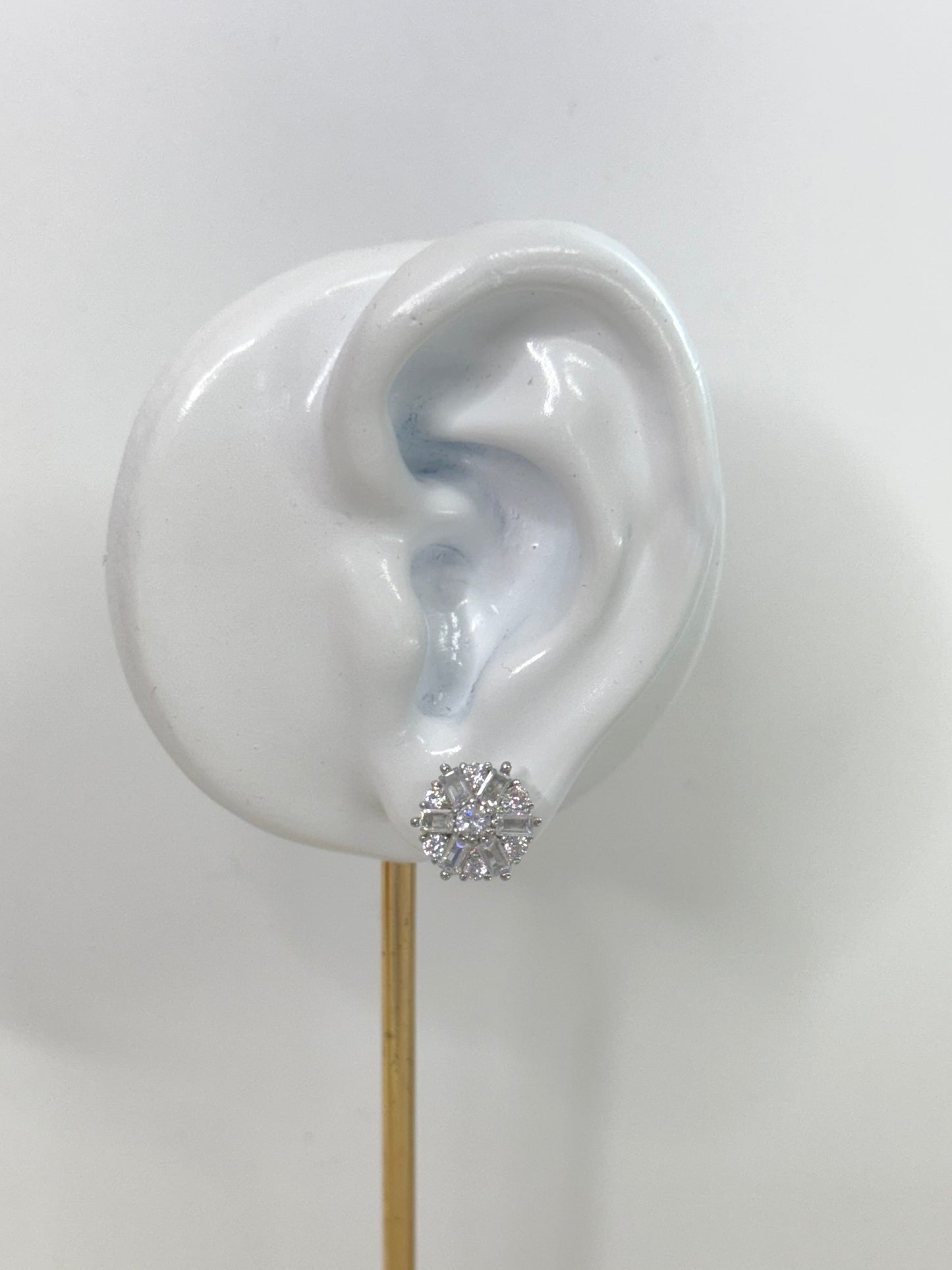 White Gold Earrings 4551