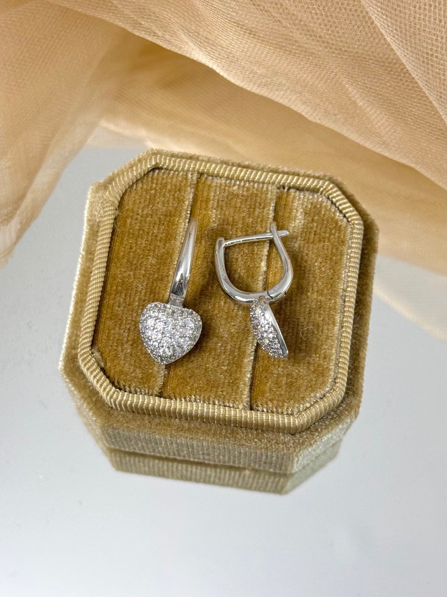 White Gold Earrings 4743