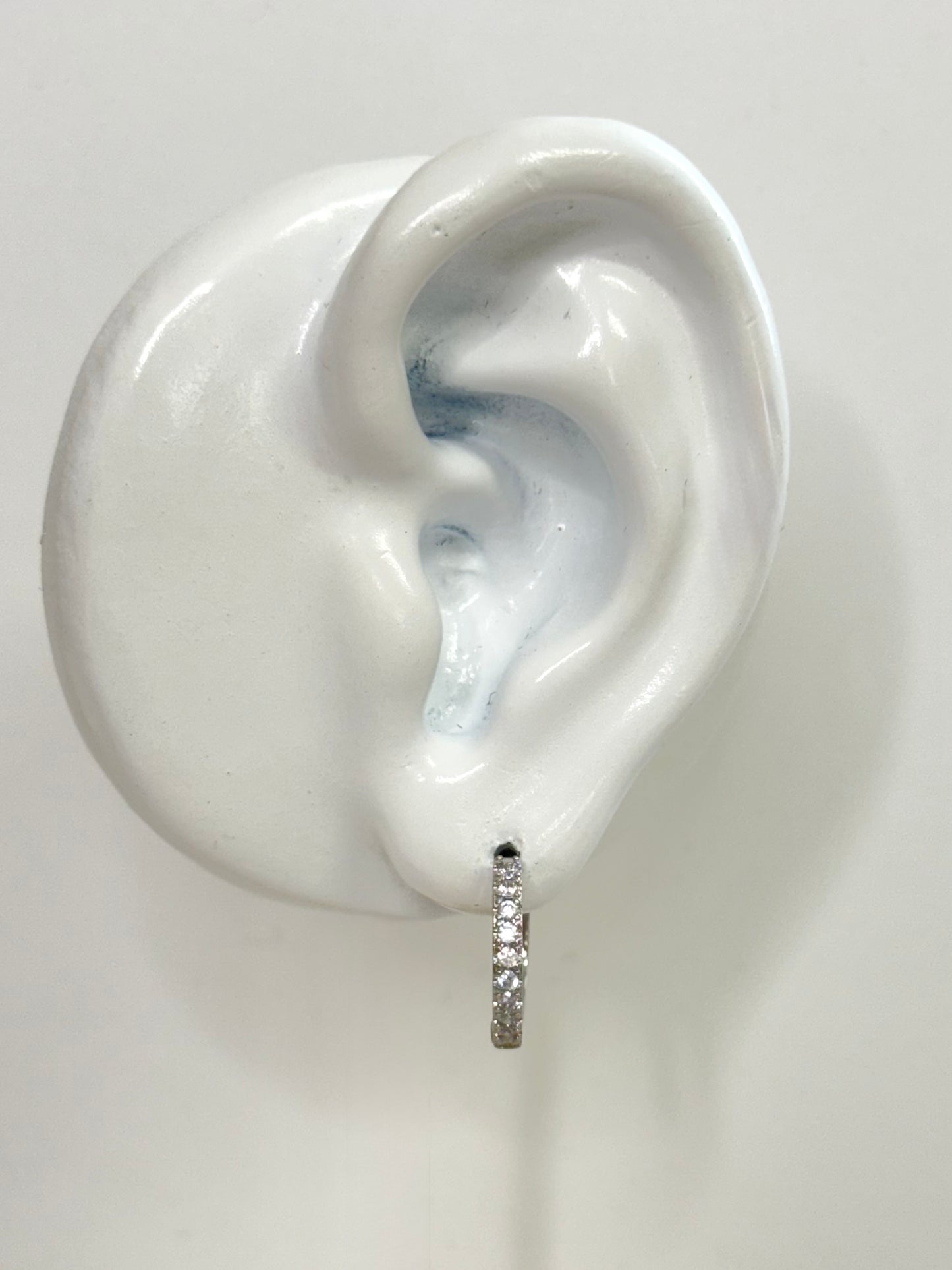 White Gold Earrings 3624
