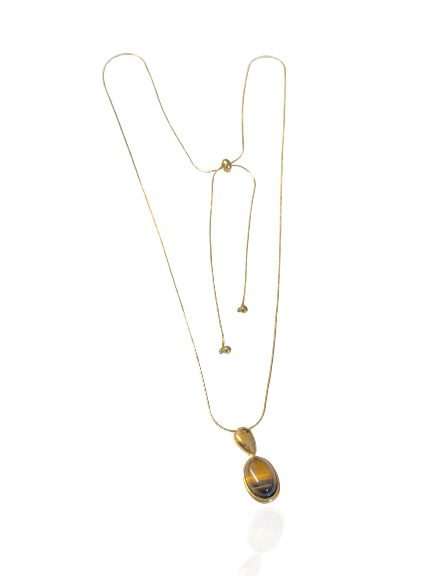gold necklace, timeless jewellery, perfect gift for her, elegant necklace, charm necklace, best gift for her, classic gold chain necklace, stylish gift, statement necklace, versatile necklace, necklace Australia, link chain necklace, interlocking pendant necklace, y-shaped necklace, necklace with stone pendant, necklace with bold pendant, pendant with stones, necklace with gem pendant, necklace with colored stone pendant, gem necklace, cross pendant necklace, oval pendant necklace, tiger stone necklace