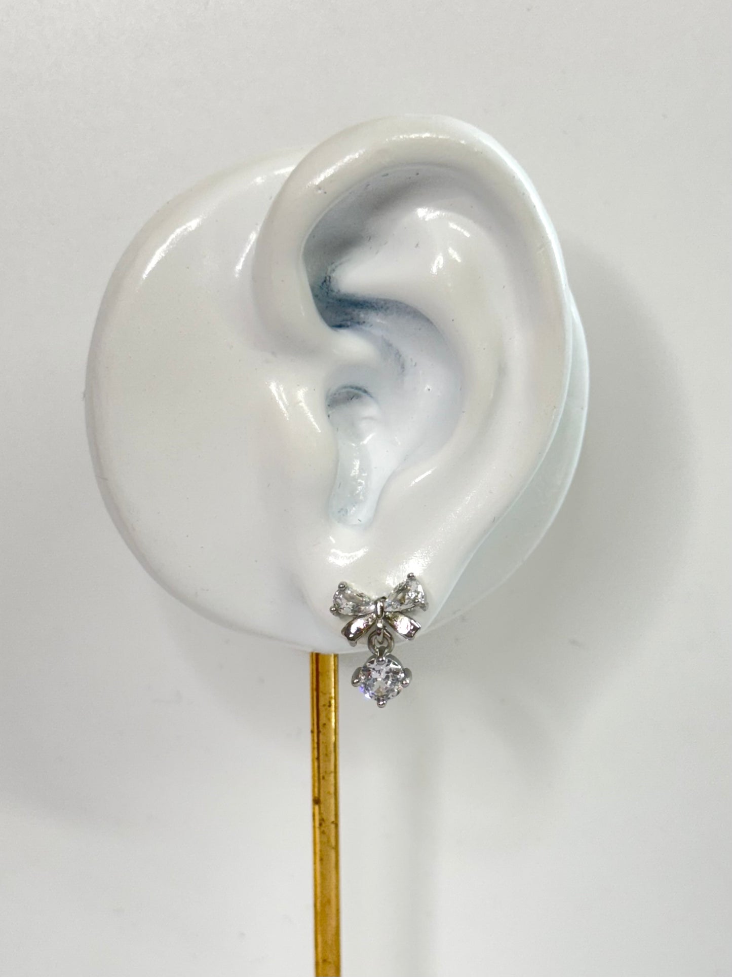 White Gold Earrings 1706