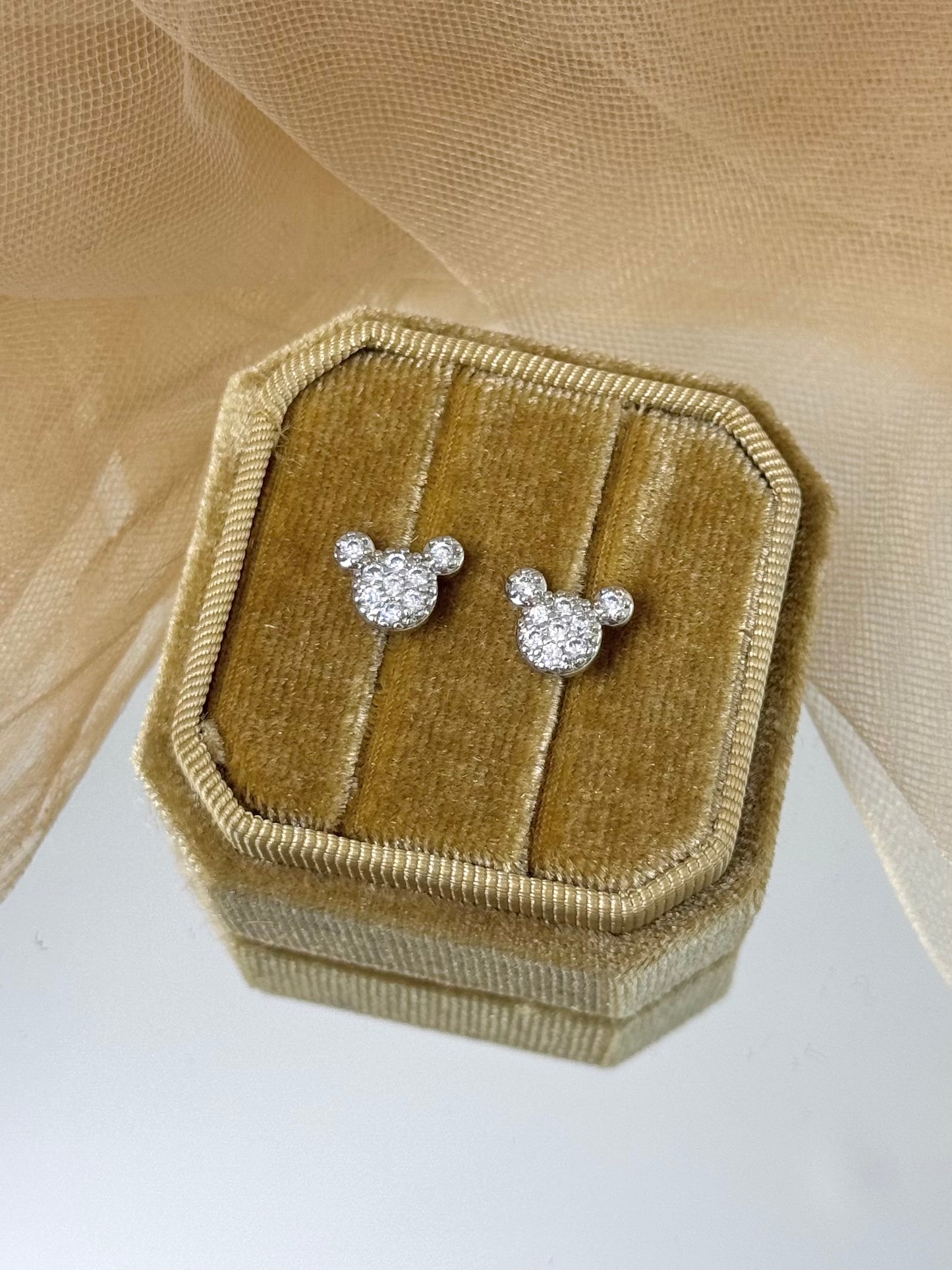 White Gold Earrings 4756