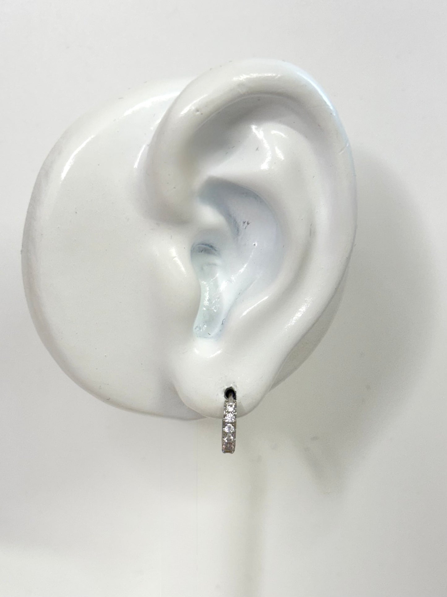 White Gold Earrings 3622