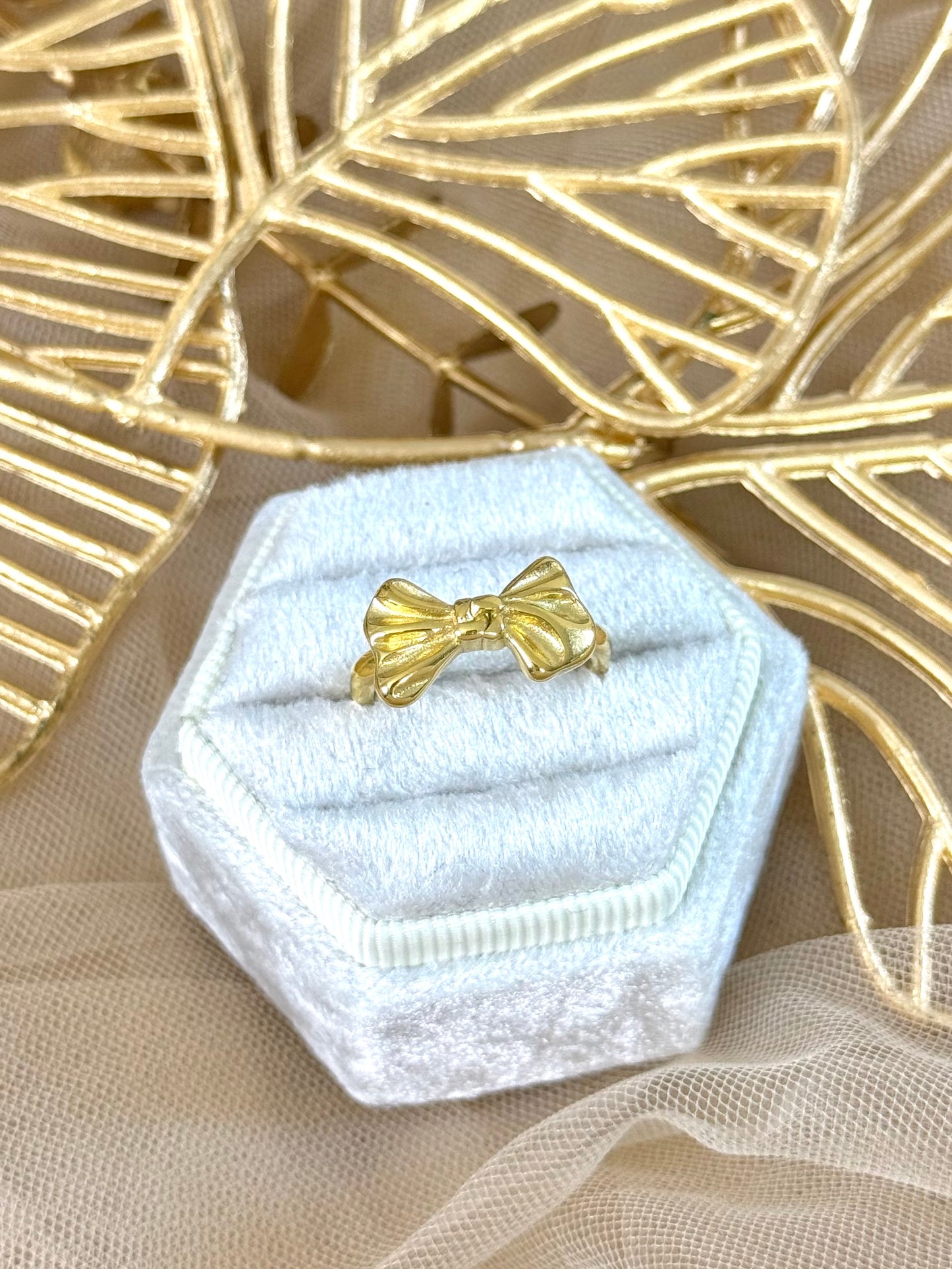 bow ring, cut ring, ribbon ring, simple ring, stackable ring, minimal ring, ring for everday australia, affordable ring in australia