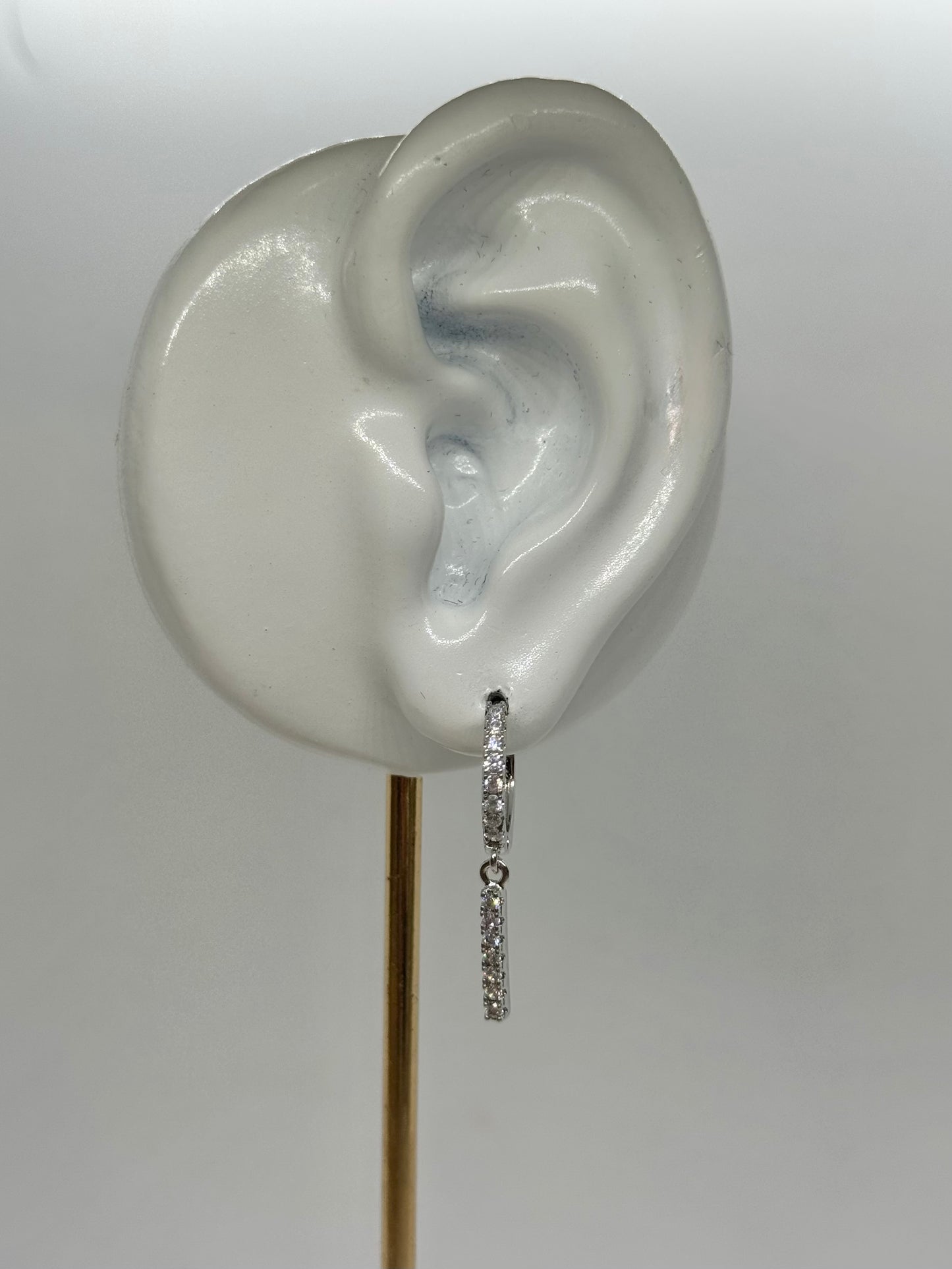 White Gold Earrings 4744