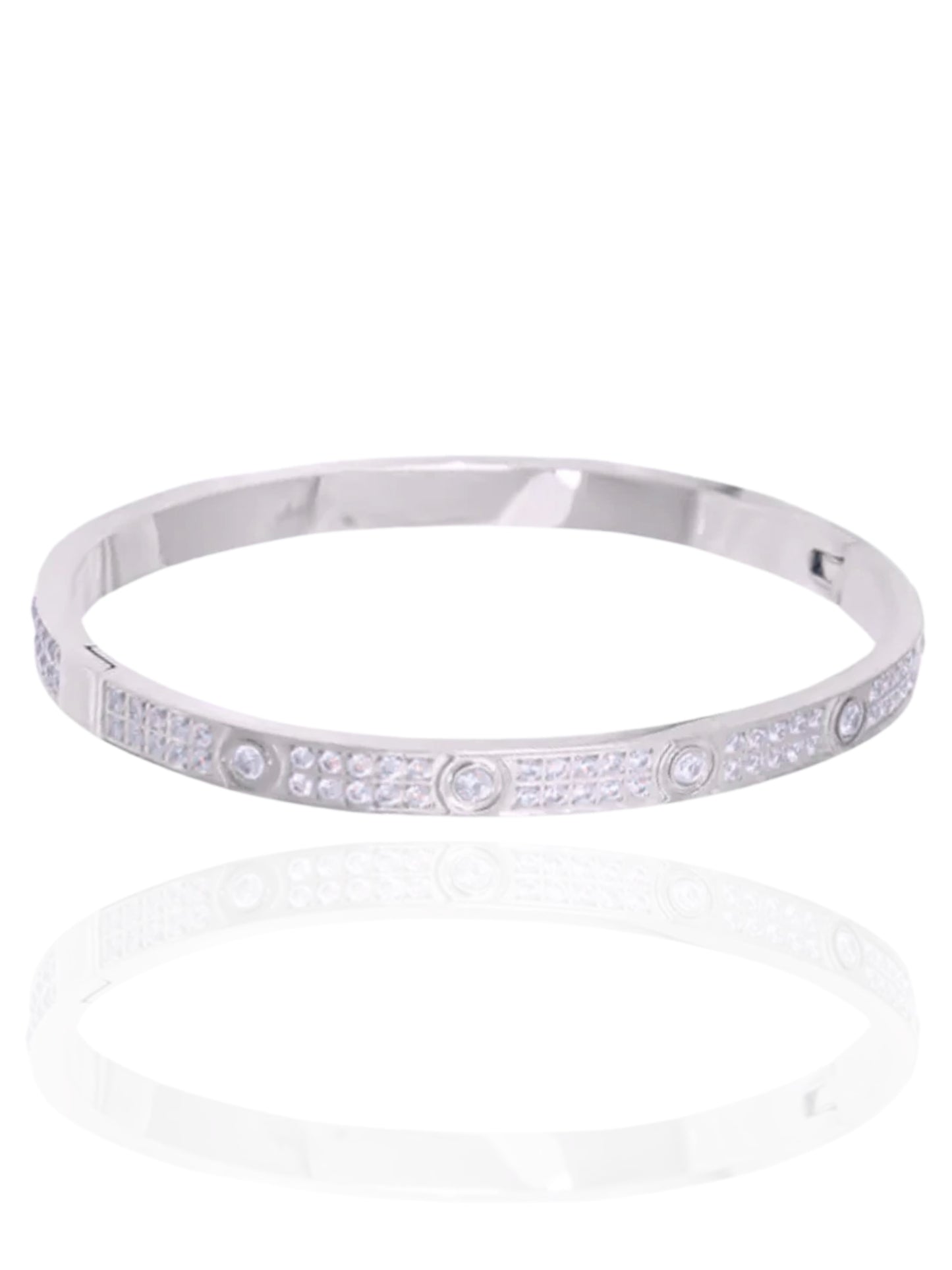 timeless jewellery, perfect gift for her, elegant jewellery, dainty jewellery, simple jewellery, fashion accessories, sleek jewellery, trendy jewellery, lightweight bangle, stylish jewellery, simple bangle, classic silver bangle, bangle with stones
