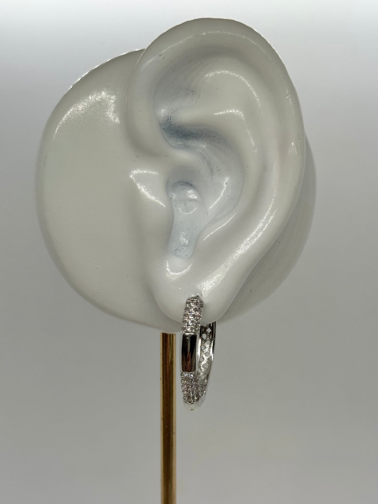 White Gold Earrings 4751