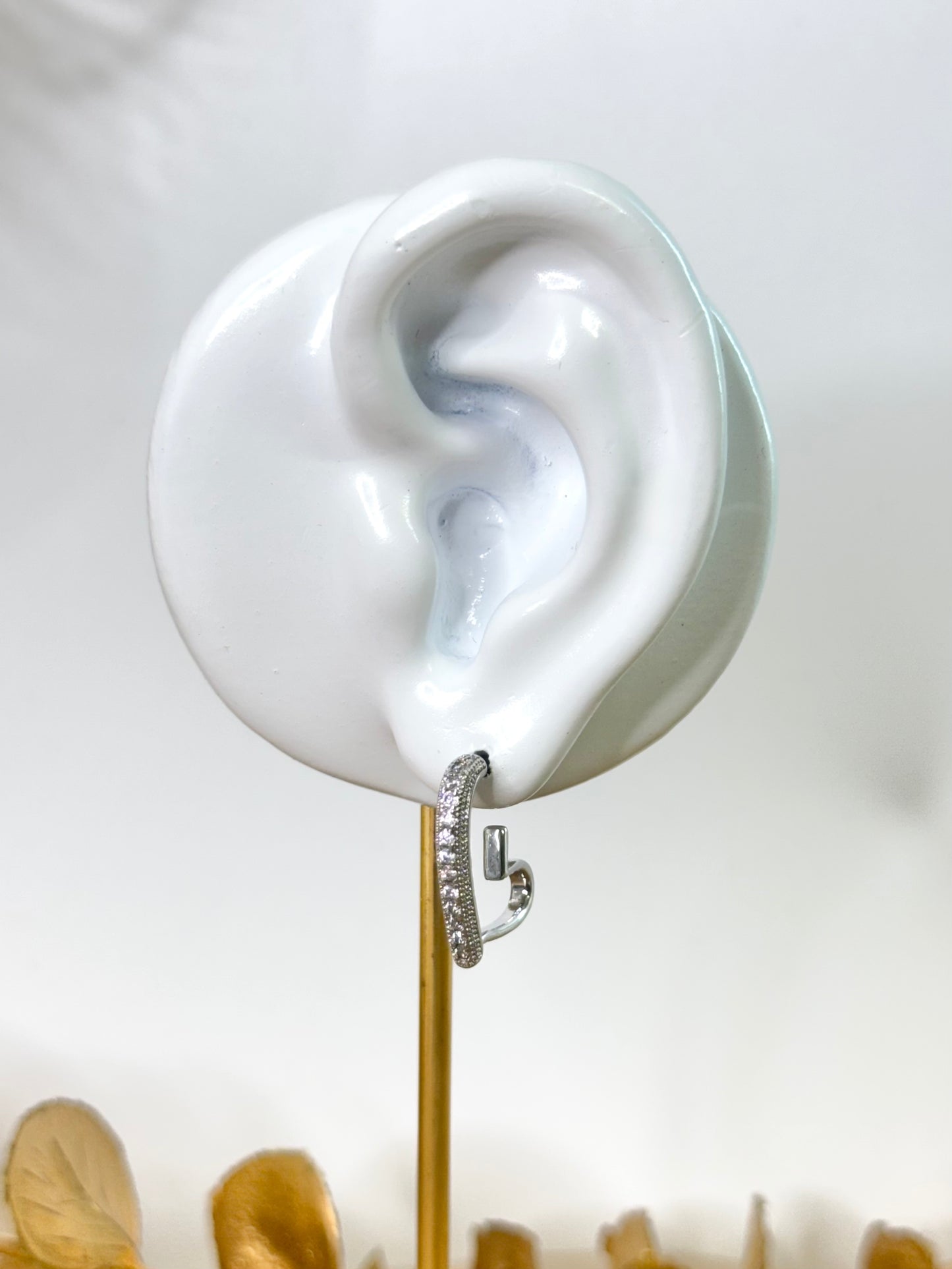White Gold Earrings 4247