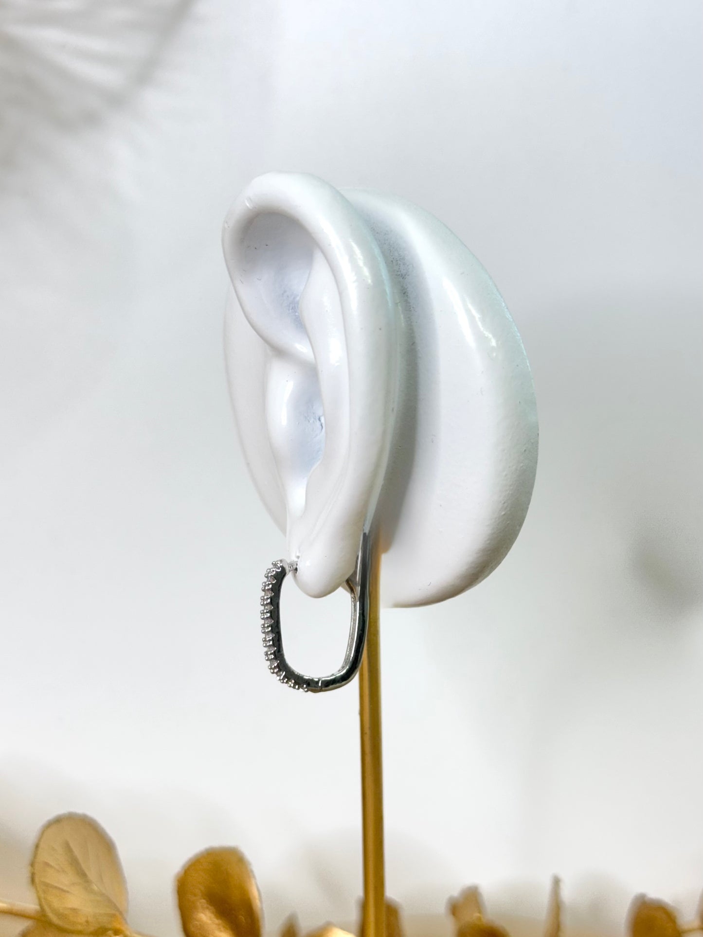 White Gold Earrings 4246