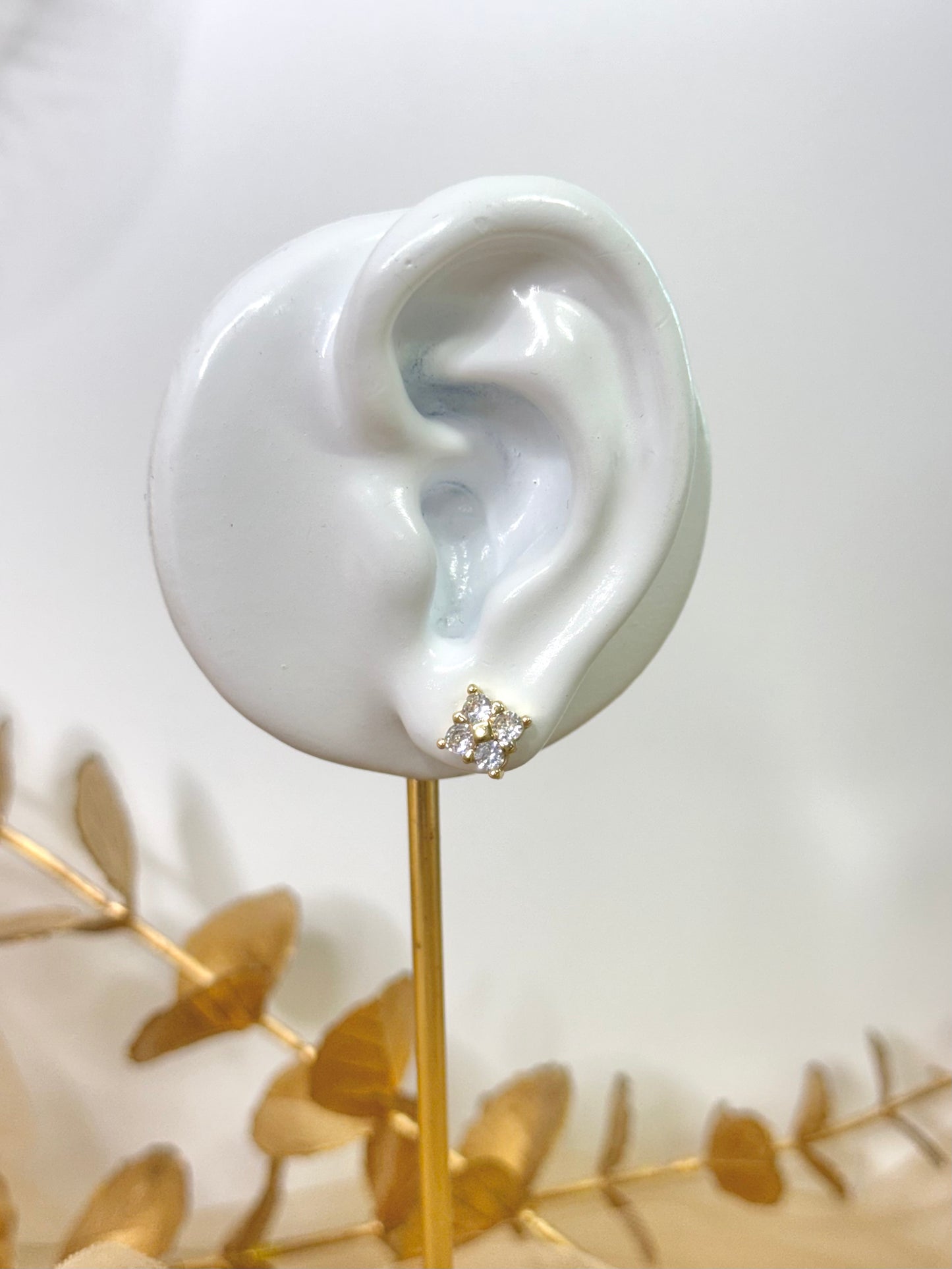 Yellow Gold Earrings 4232