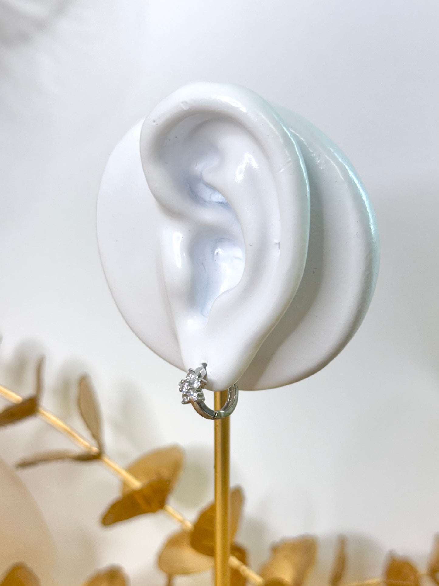 White Gold Earrings 4241