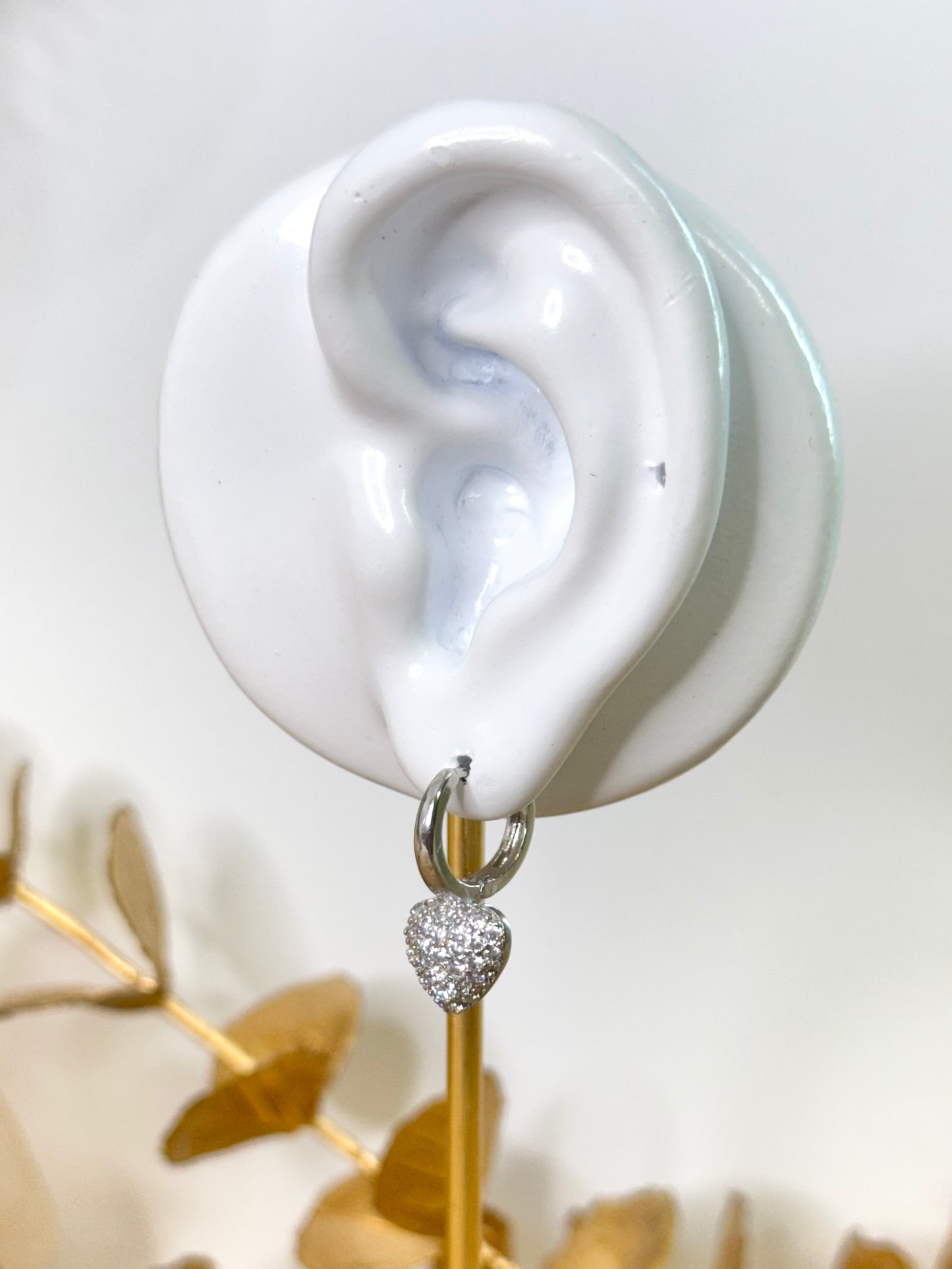 White Gold Earrings 4240