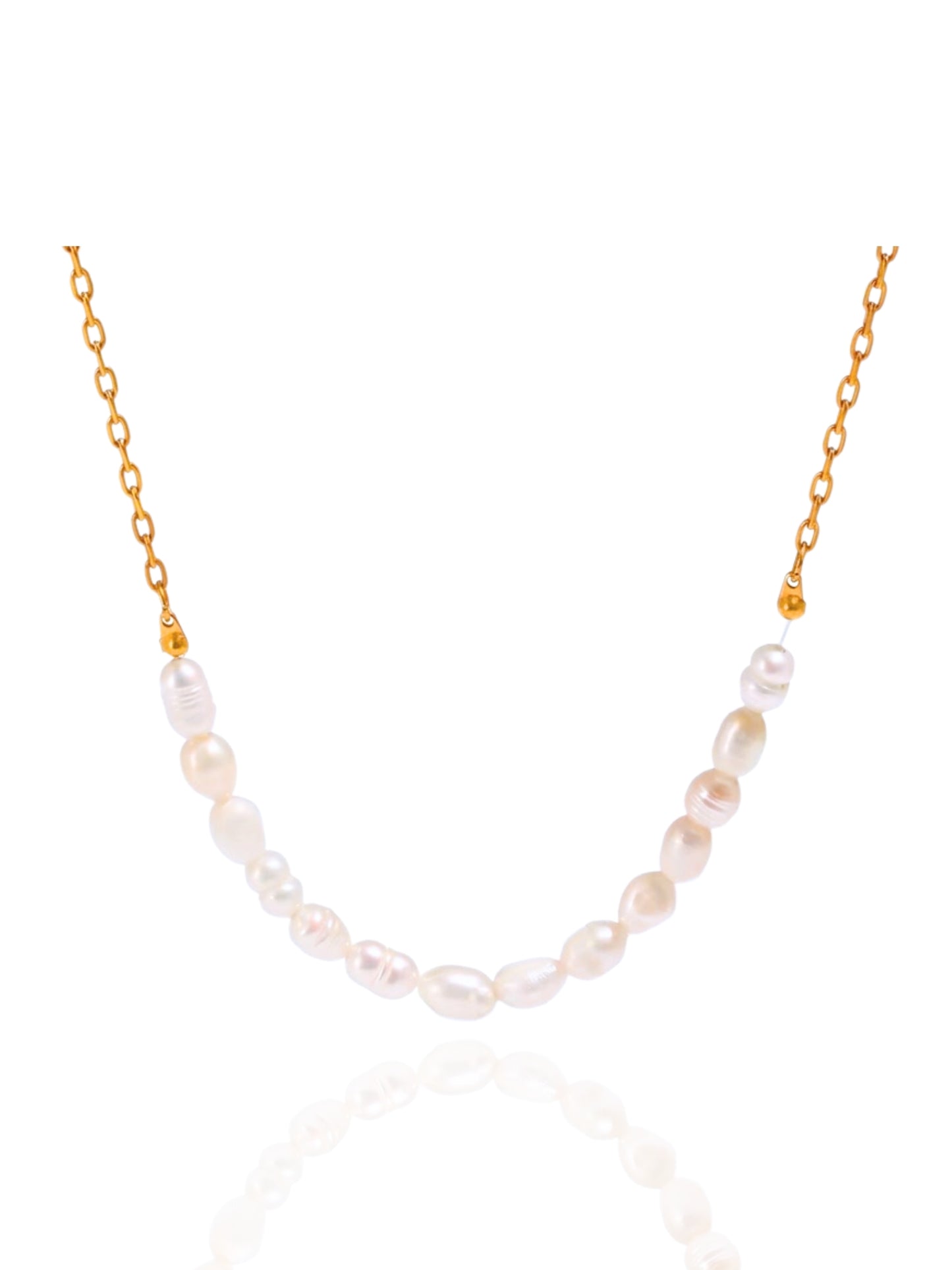 pearl necklace, freshwater pearl necklace, statement necklace, lustrous pearl necklace