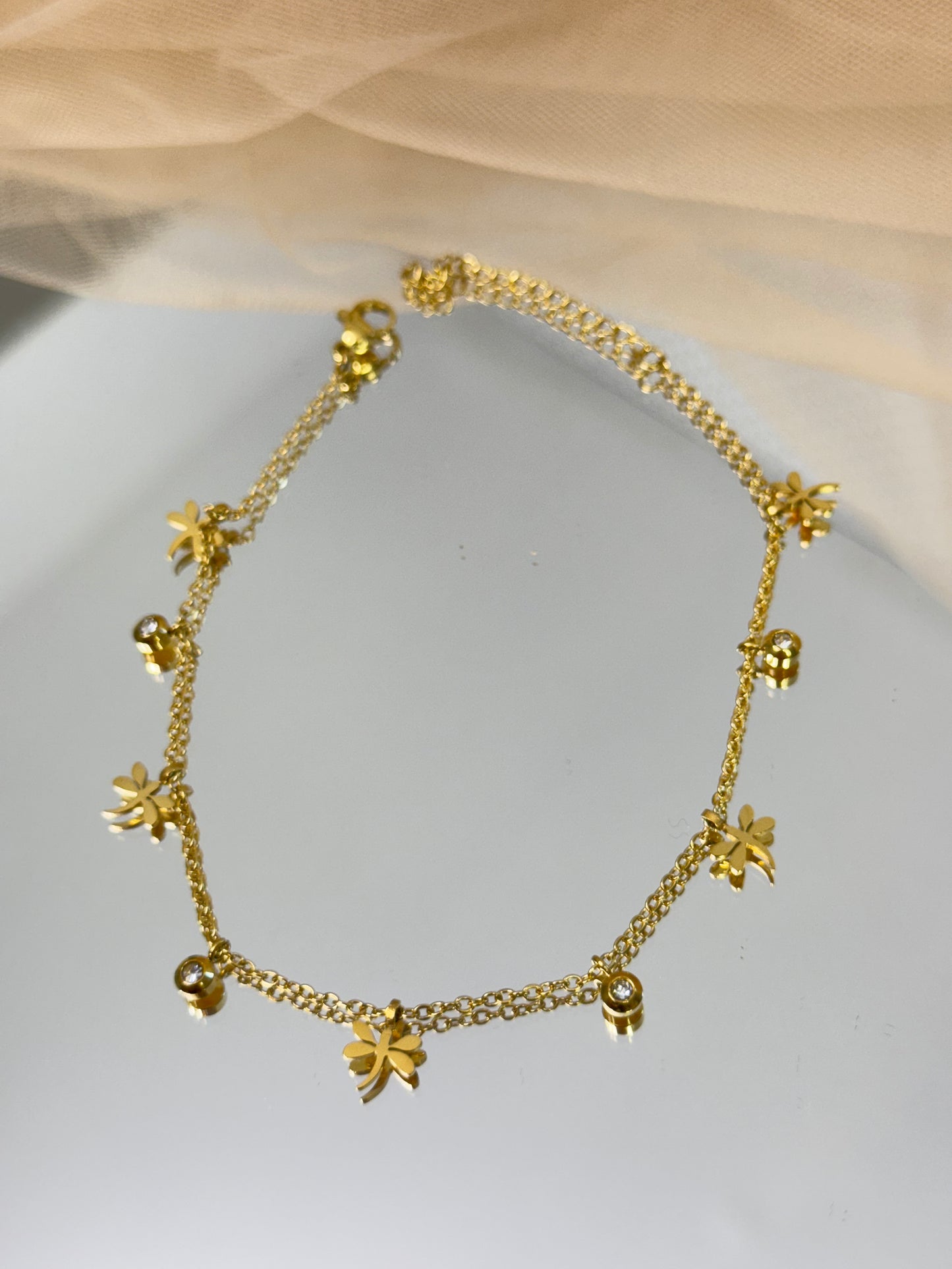 Dragonfly Charm Anklet 3805