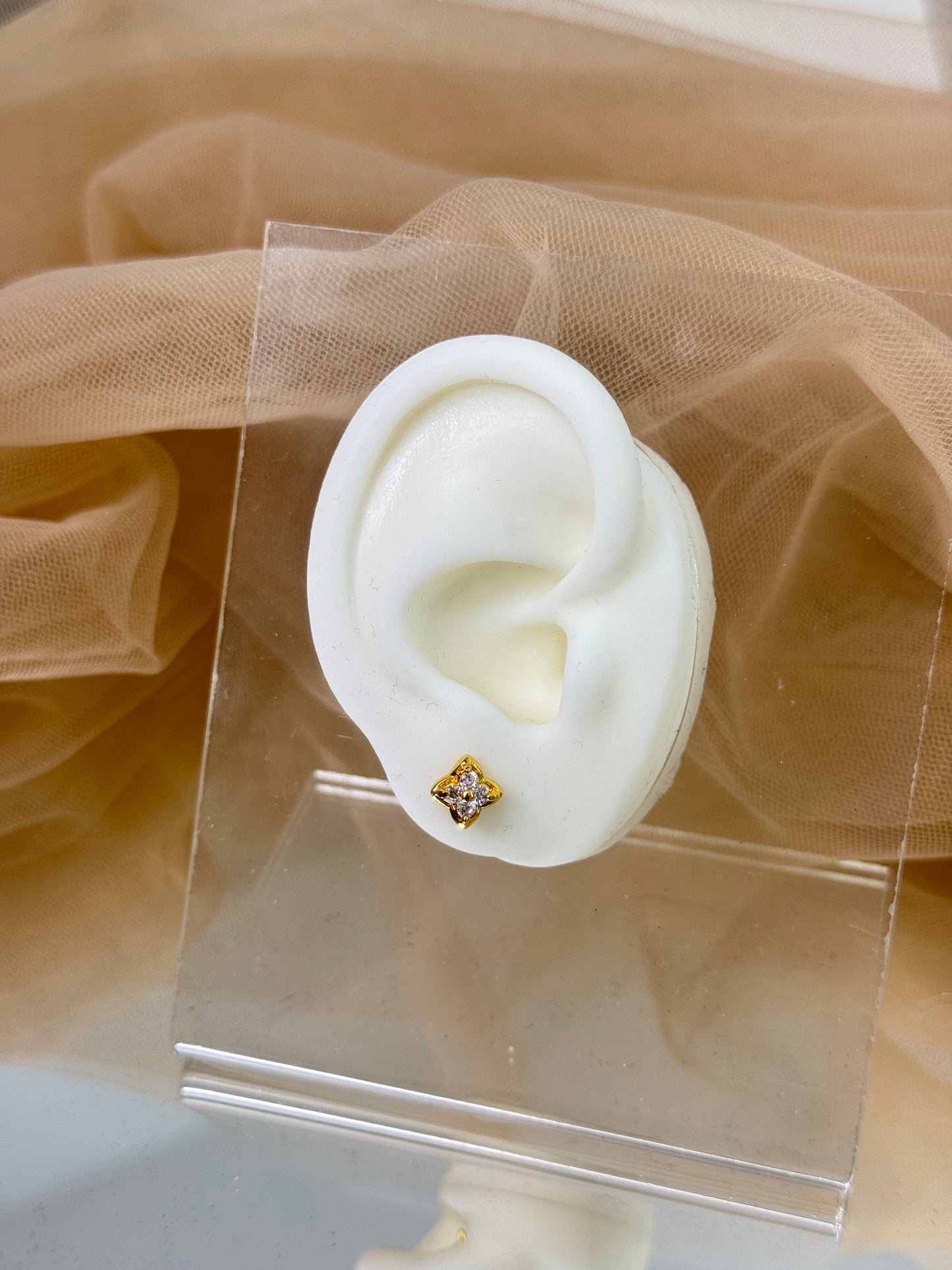 Yellow Gold Earrings 3847
