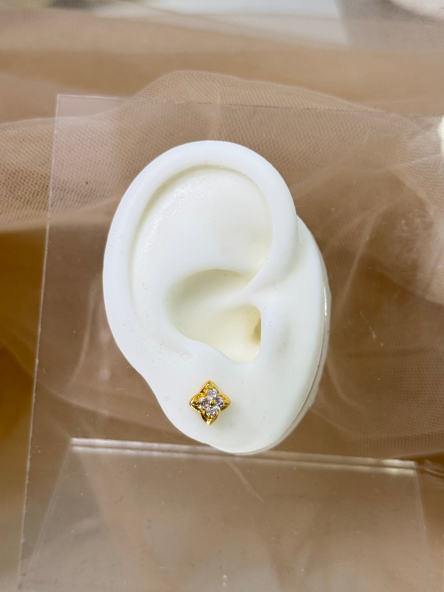 Yellow Gold Earrings 3847