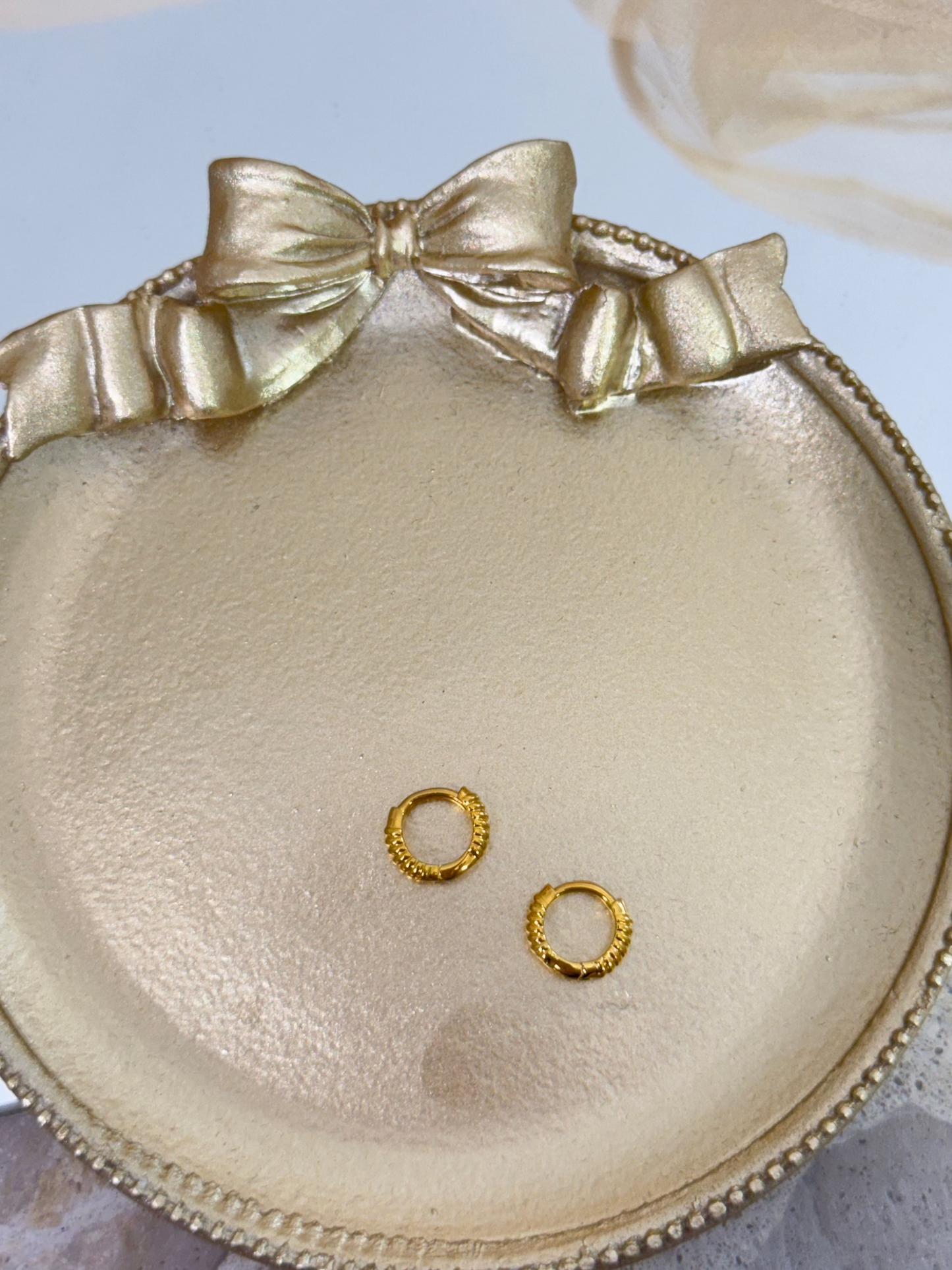 Yellow Gold Earrings 3839