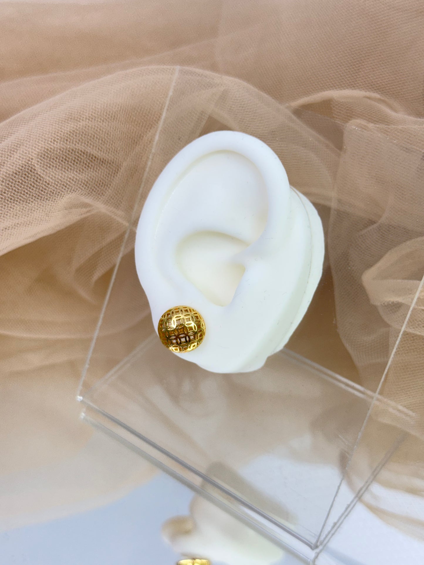 Yellow Gold Earrings 3837