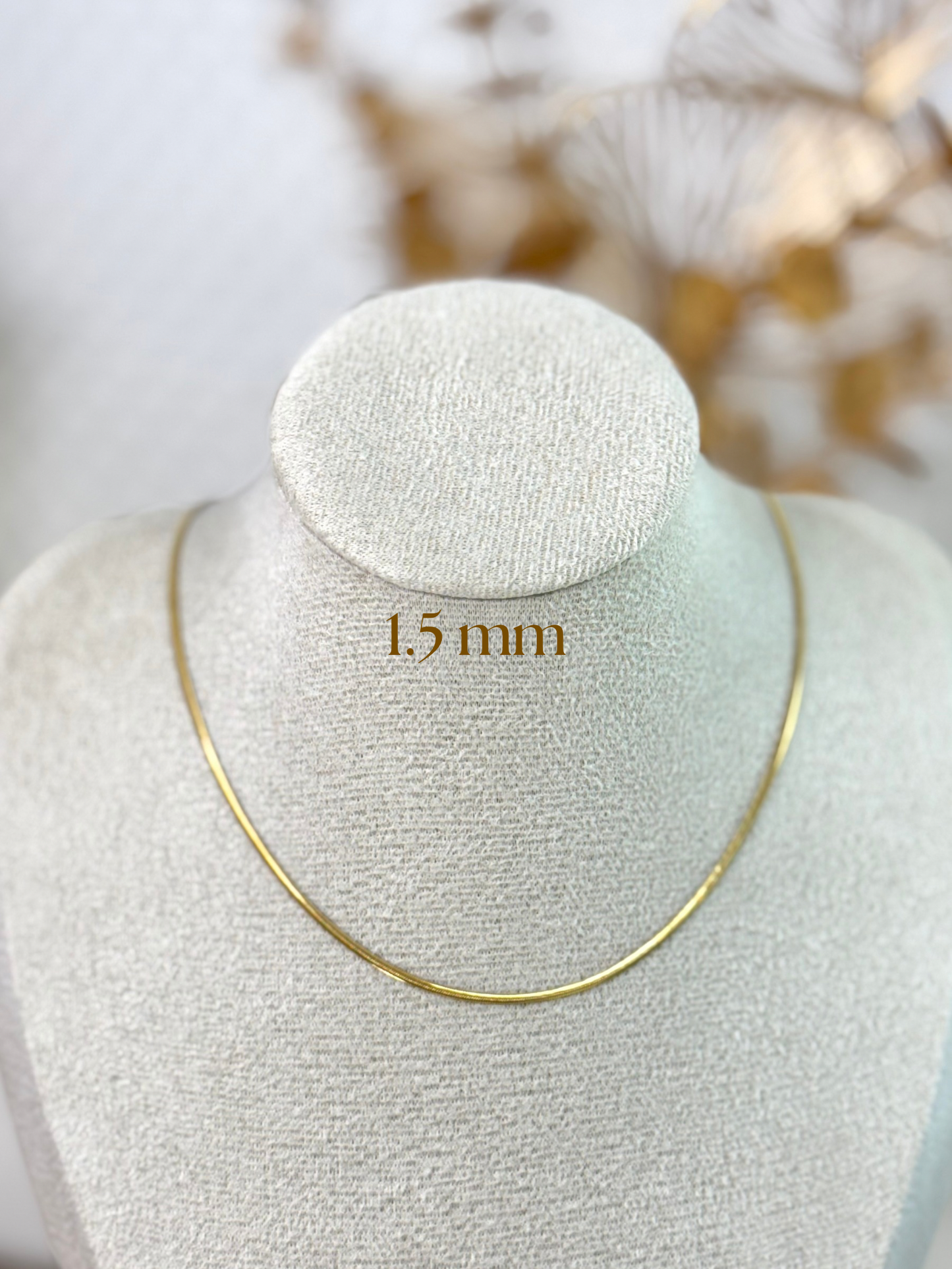 Flat Chain Necklace, Gift Ideas, Girl Necklace, Classic Necklace