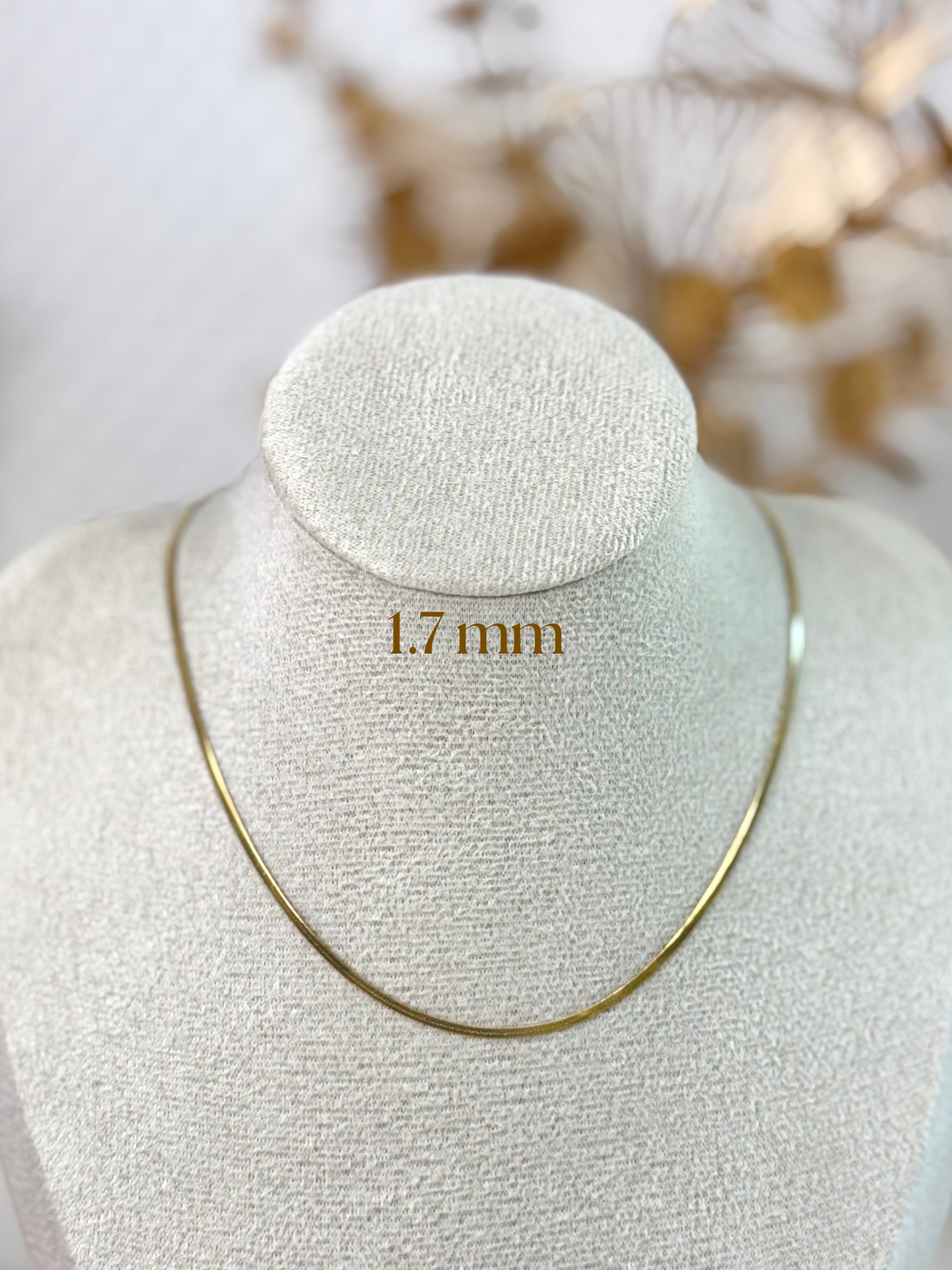 Flat Chain Necklace, Gift Ideas, Girl Necklace, Classic Necklace