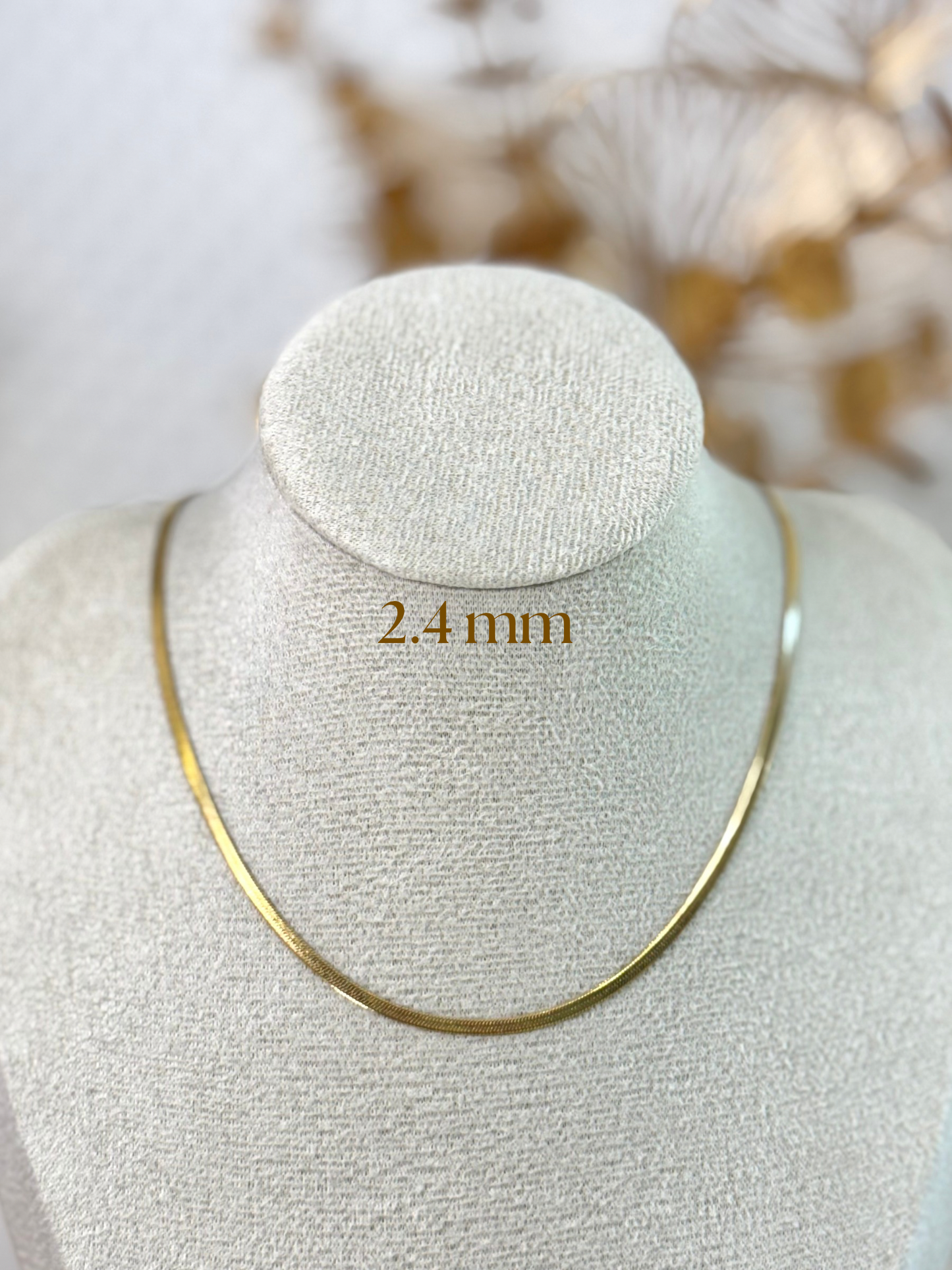 Flat Chain Necklace, Gift Ideas, Girl Necklace, Classic Necklace