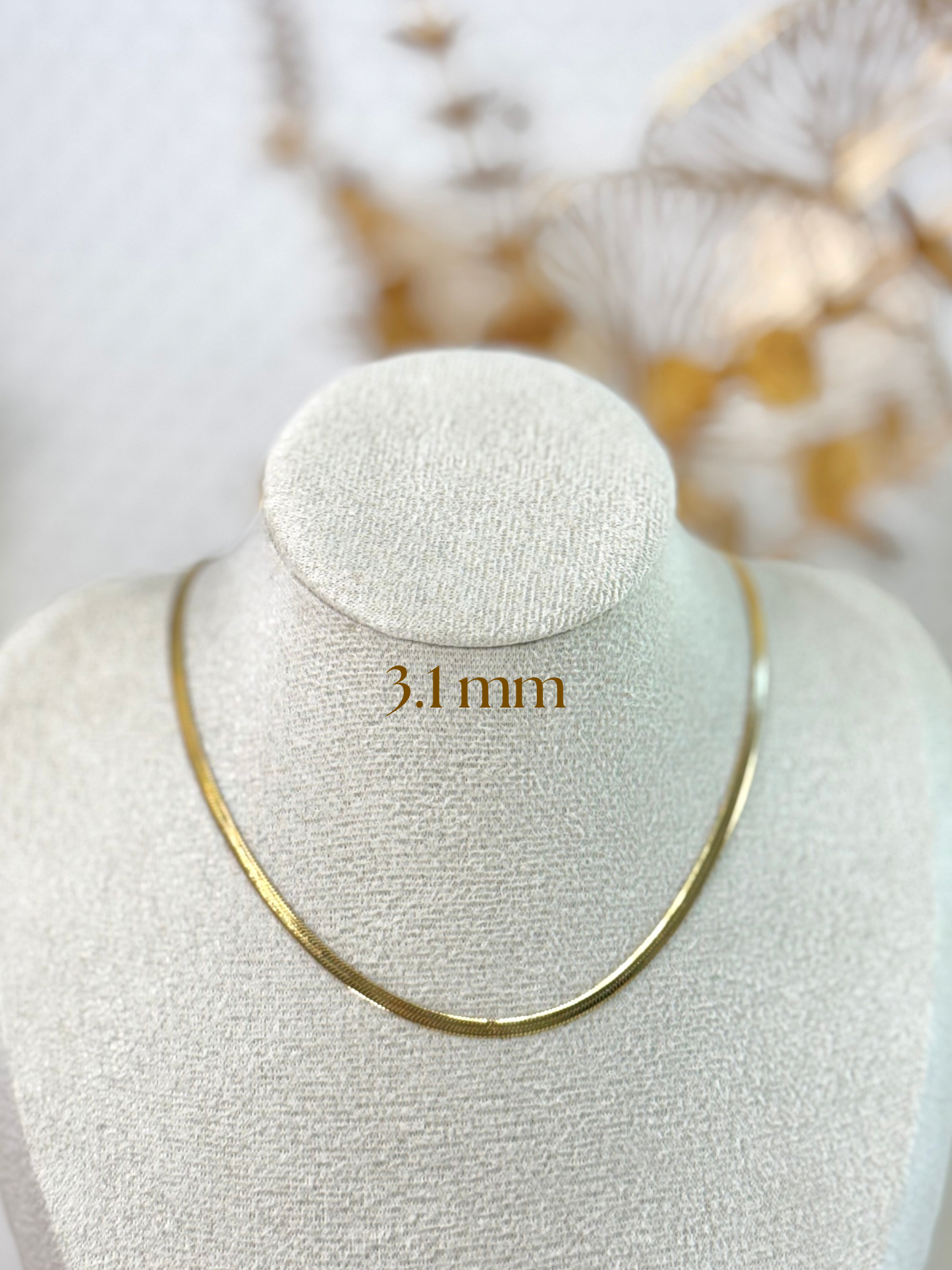 Flat Chain Necklace, Gift Ideas, Girl Necklace, Classic Necklace