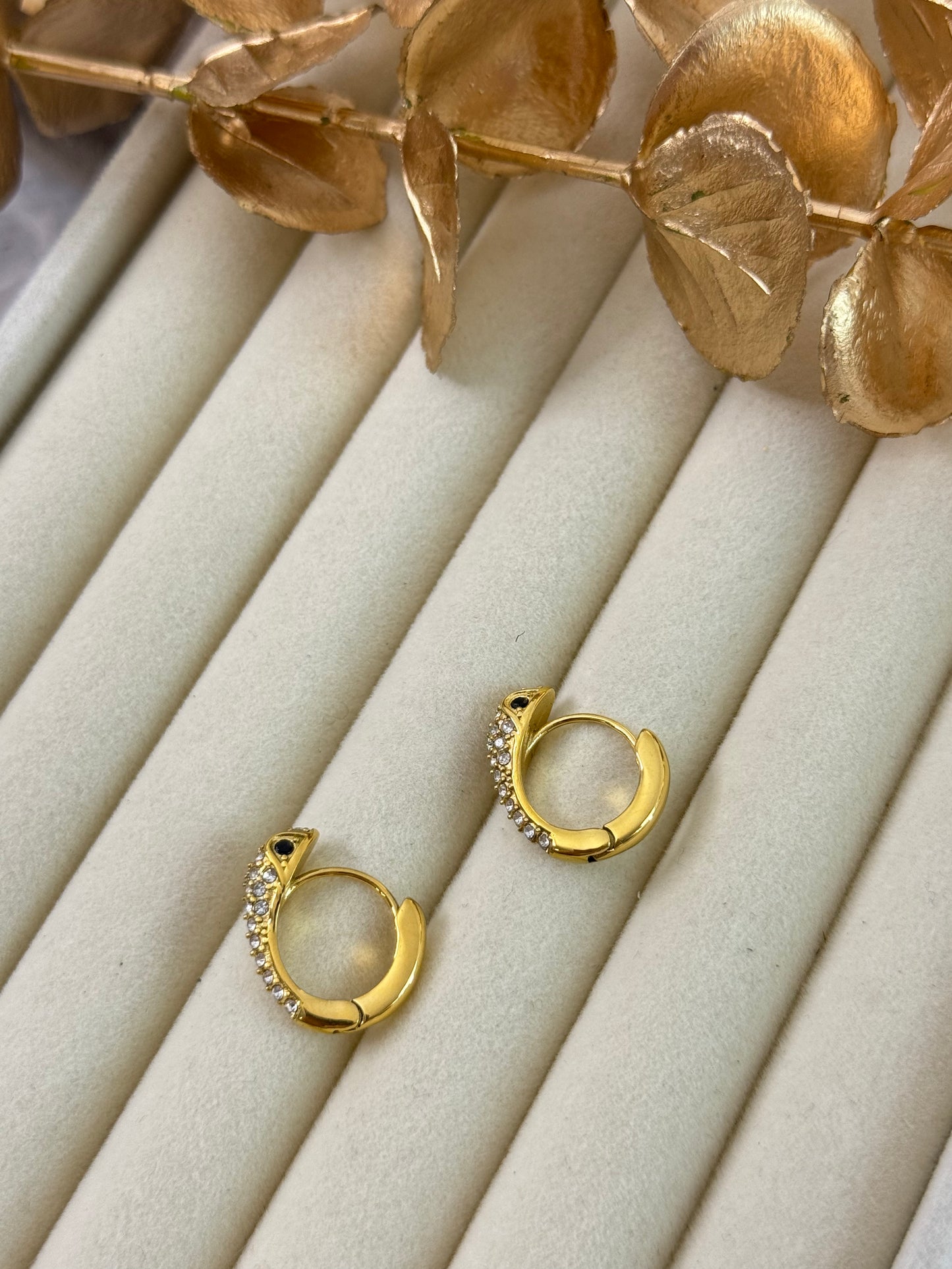 Serpent Huggie Earrings 1052