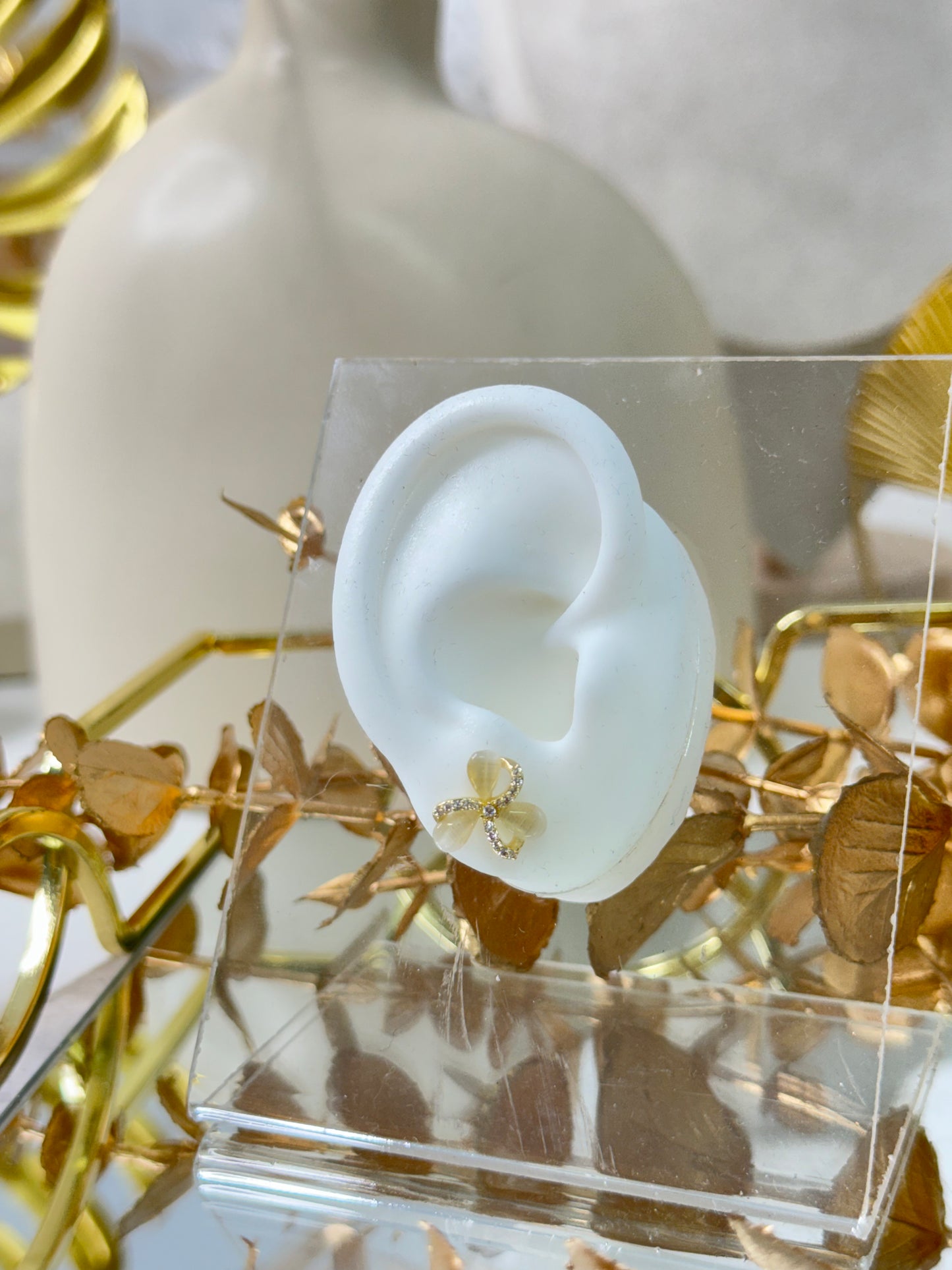 Yellow Gold Earrings 2143