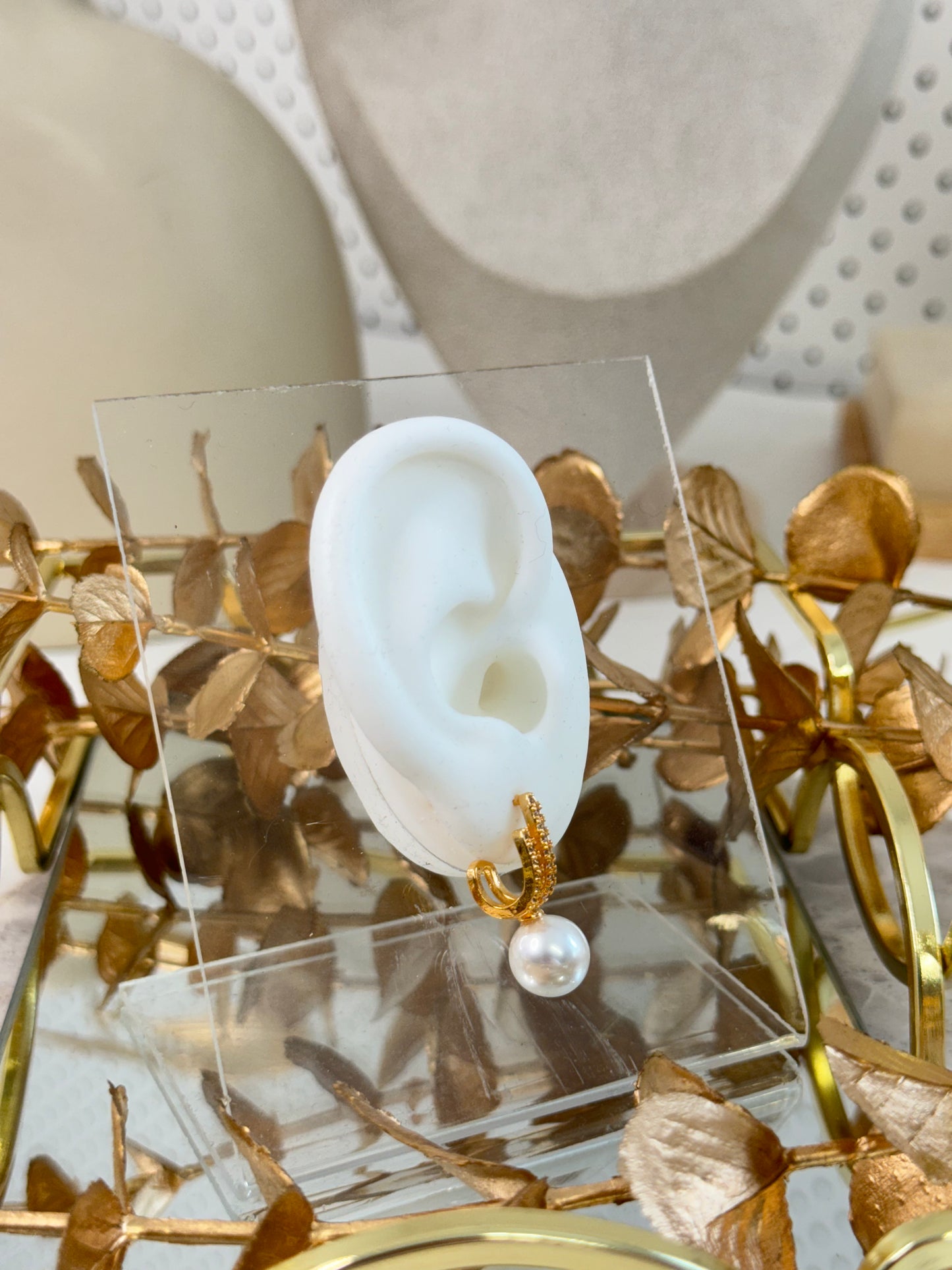 Rose Gold Earrings 2155