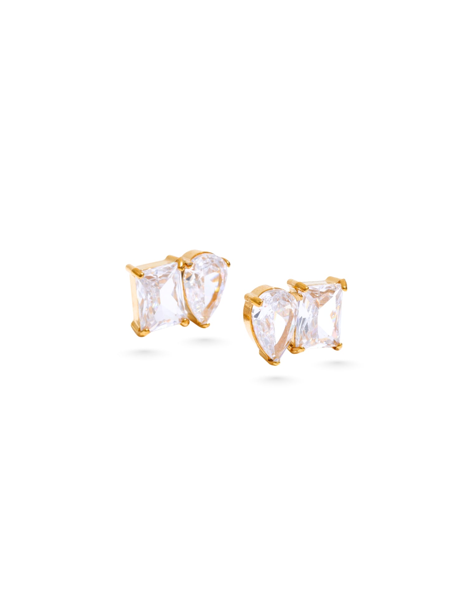 cute earrings, stud earrings, wedding earrings, zirconia earrings, diamond cut earrings, cut cubic zirconia earrings, dainty earrings