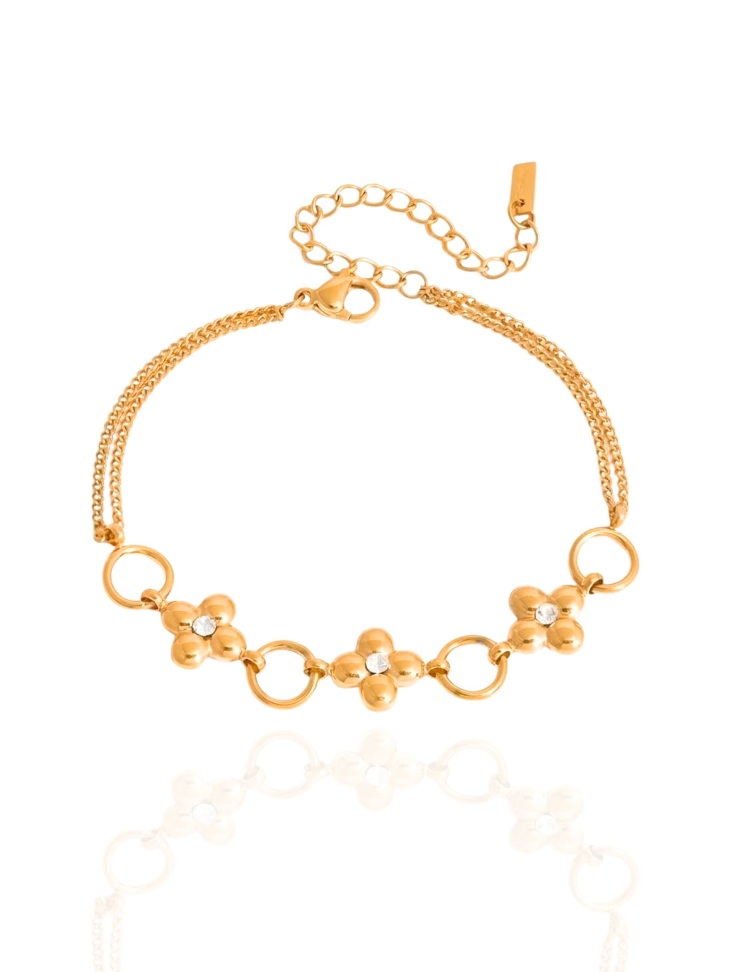 timeless jewellery, perfect gift for her, elegant bracelet, charm bracelet, best gift for her, stylish gift, statement bracelet, versatile bracelet, bracelet Australia, gold bracelet, classic gold chain bracelet, simple bracelet, lucky charm bracelet, cute bracelet, lightweight bracelet, chain bracelet, statement bracelet, bracelet with minimal stones, charm bracelet, beaded bracelet, colorful bracelet, bracelet with stones, flower design bracelet, flower bracelet