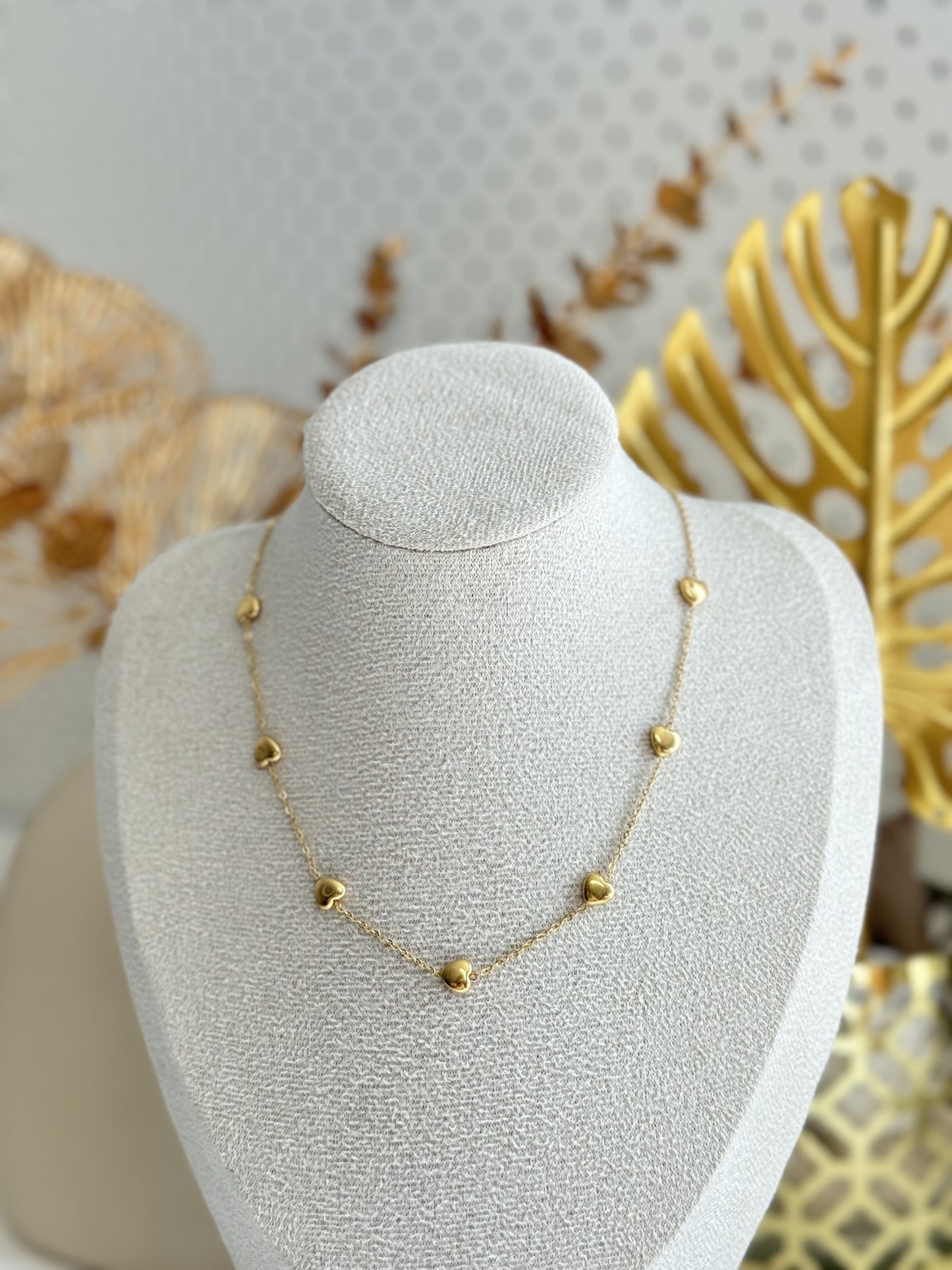 Simple Heart Necklace, Heart necklace, round heart necklace, multiple heart necklace, heart necklace for layering, heart design necklace