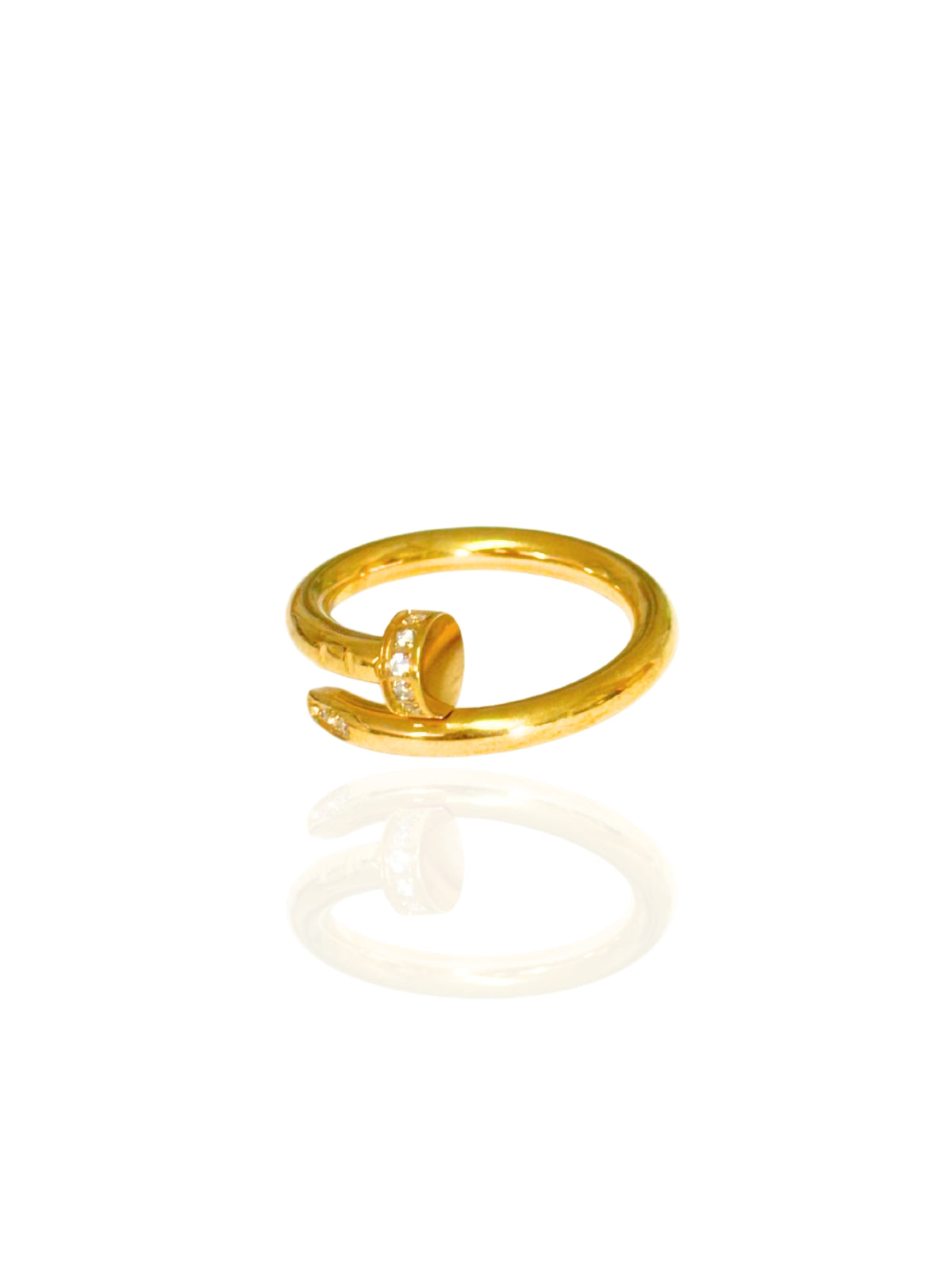 zircon ring, statement ring, SSDXJ, elegant ring, twisted nail ring, nail ring, ring with stones