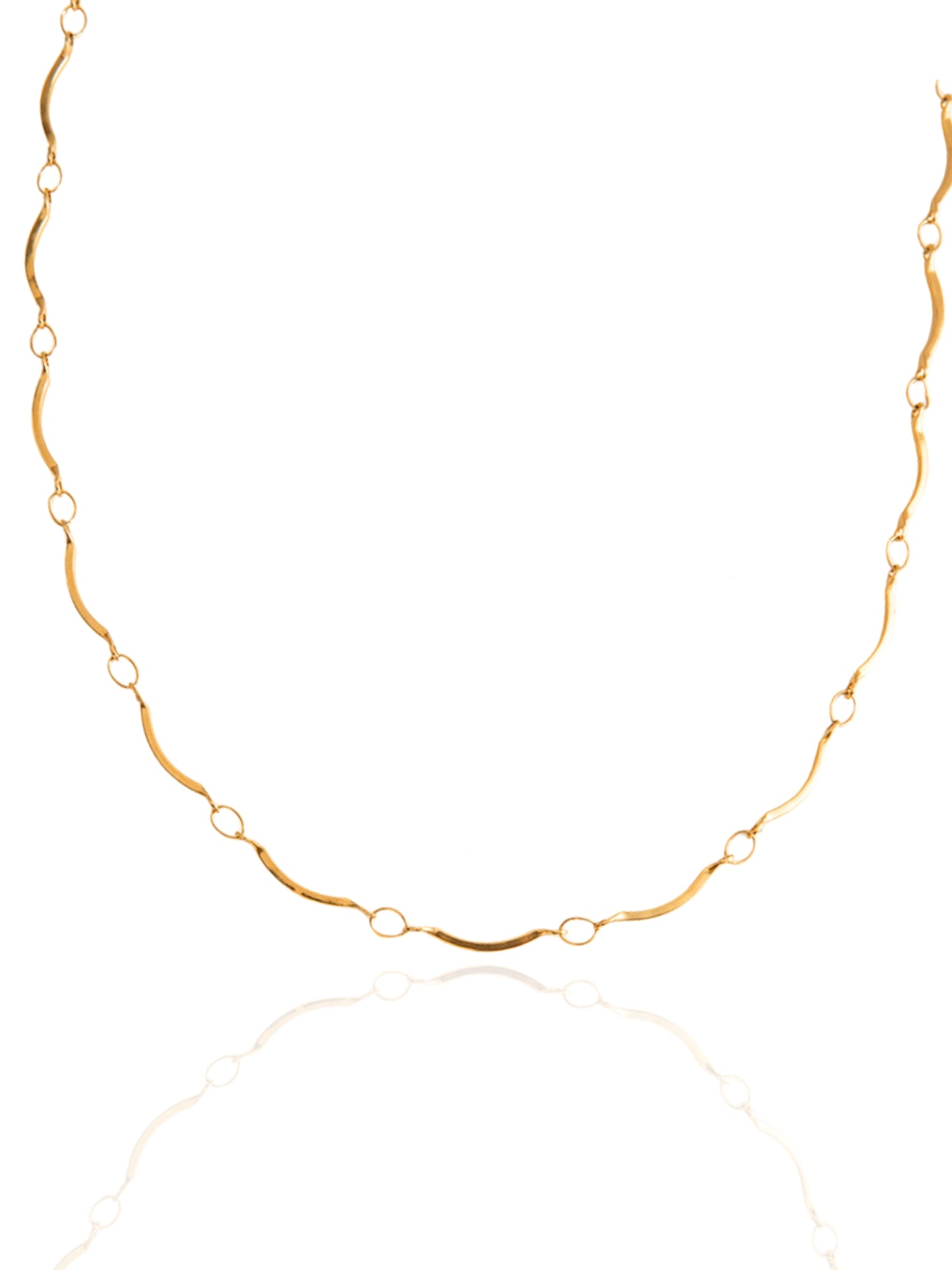gold necklace, timeless jewellery, perfect gift for her, elegant necklace, charm necklace, best gift for her, classic gold chain necklace, stylish gift, statement necklace, versatile necklace, necklace Australia, link chain necklace, interlocking pendant necklace, y-shaped necklace, necklace with stone pendant, necklace with minimalist pendant, pendant with stones, necklace with gem pendant, minimalist design necklace, choker necklace, , wave chain necklace, wave chain choker