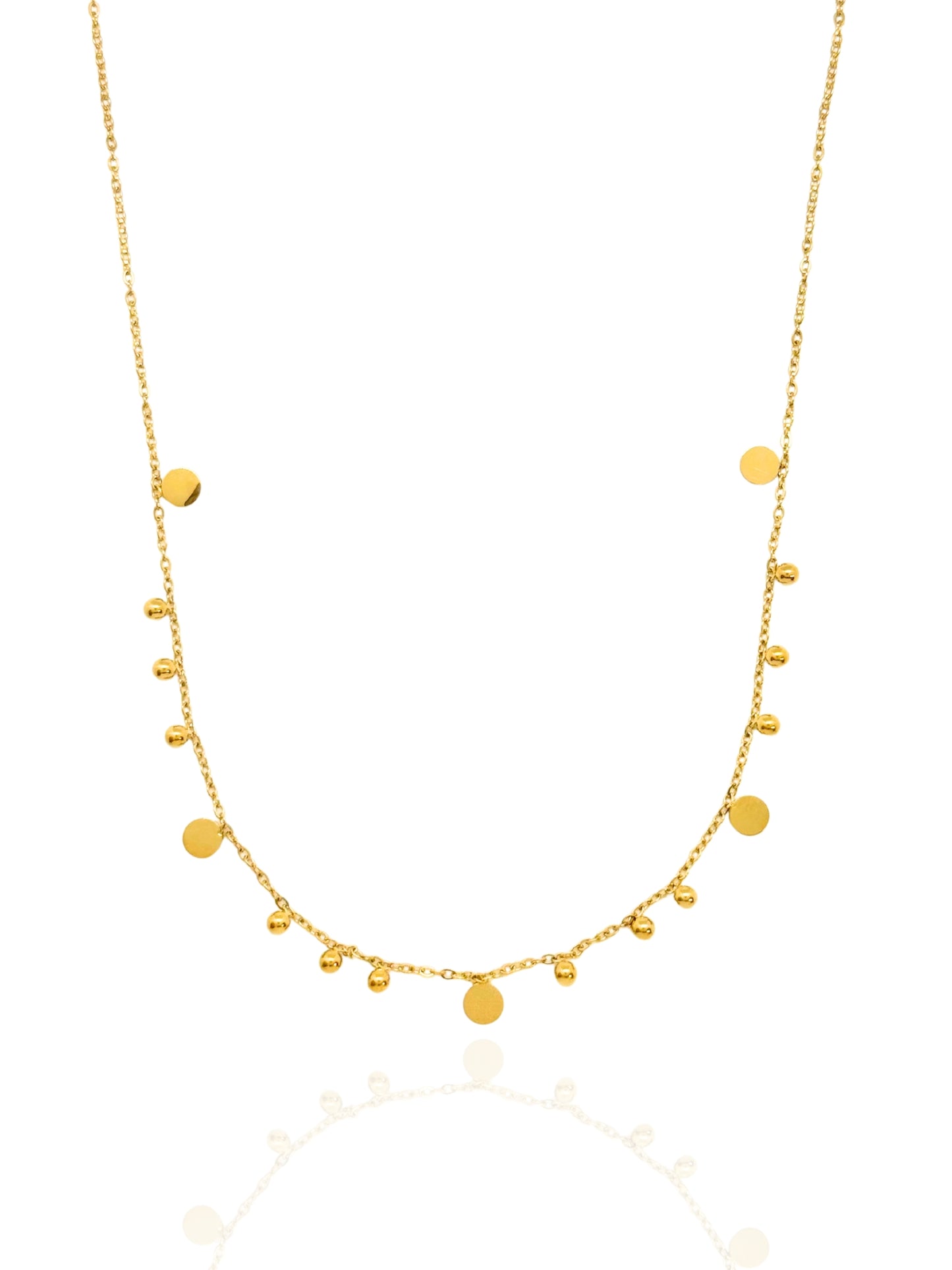 gold necklace, timeless jewellery, perfect gift for her, elegant necklace, charm necklace, best gift for her, classic gold chain necklace, stylish gift, statement necklace, versatile necklace, necklace Australia, link chain necklace, interlocking pendant necklace, y-shaped necklace, necklace with stone pendant, necklace with bold pendant, pendant with stones, necklace with gem pendant, minimalist design necklace